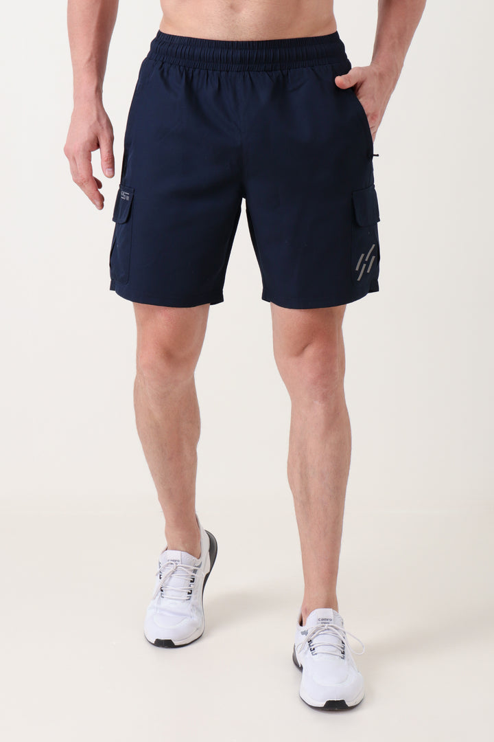 Dobby Cargo Shorts Navy