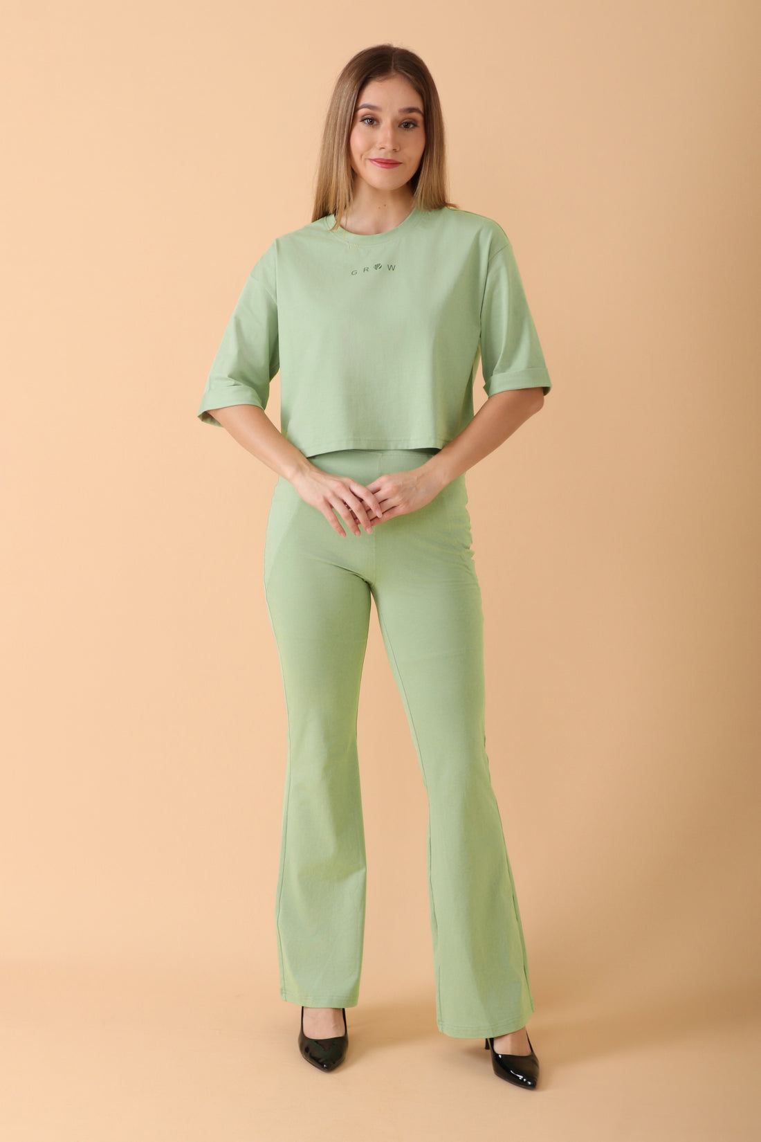 GROW Lounge Luxe Co-ord Set Matcha Mist