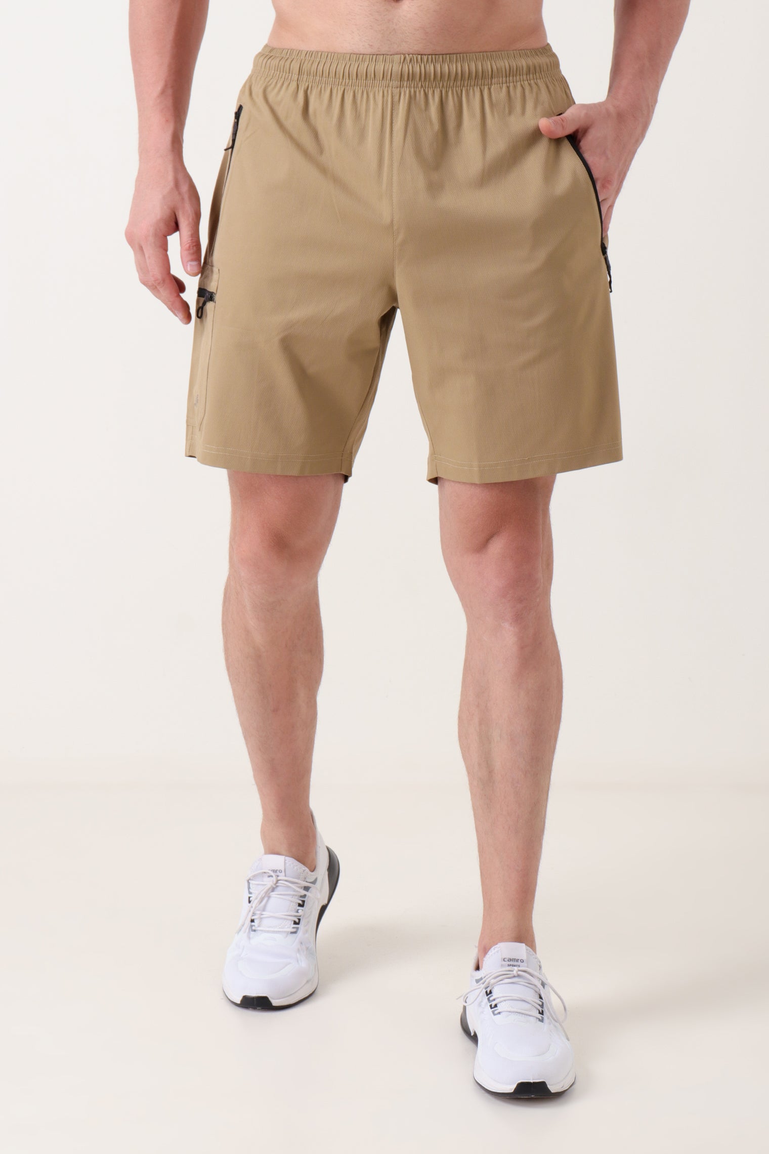 Elasto Cargo Shorts Khaki