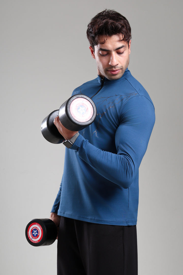 GROW ThunderFlex Zip Tshirt Airforce