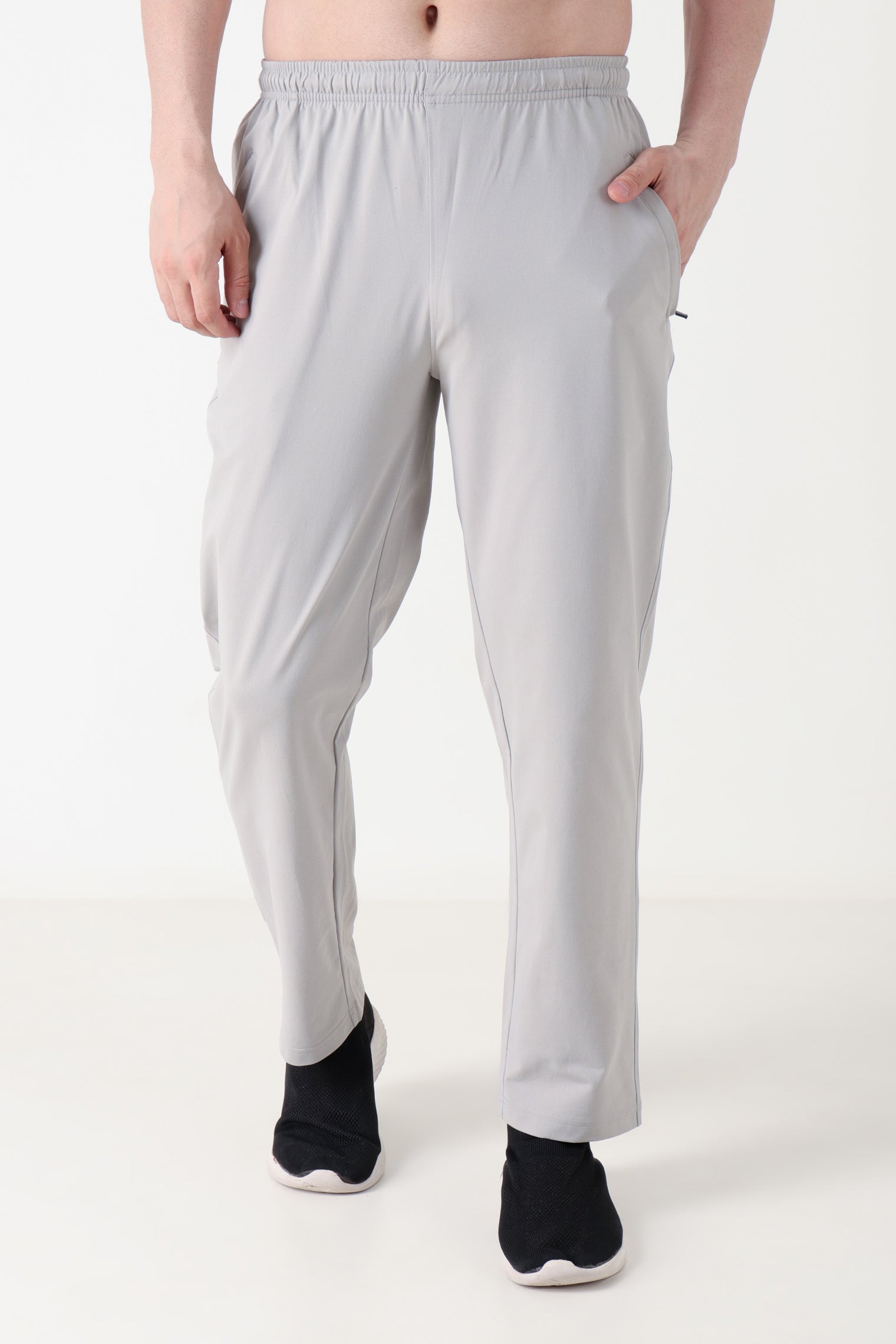 GROW Relaxed Comfy Joggers Light Grey