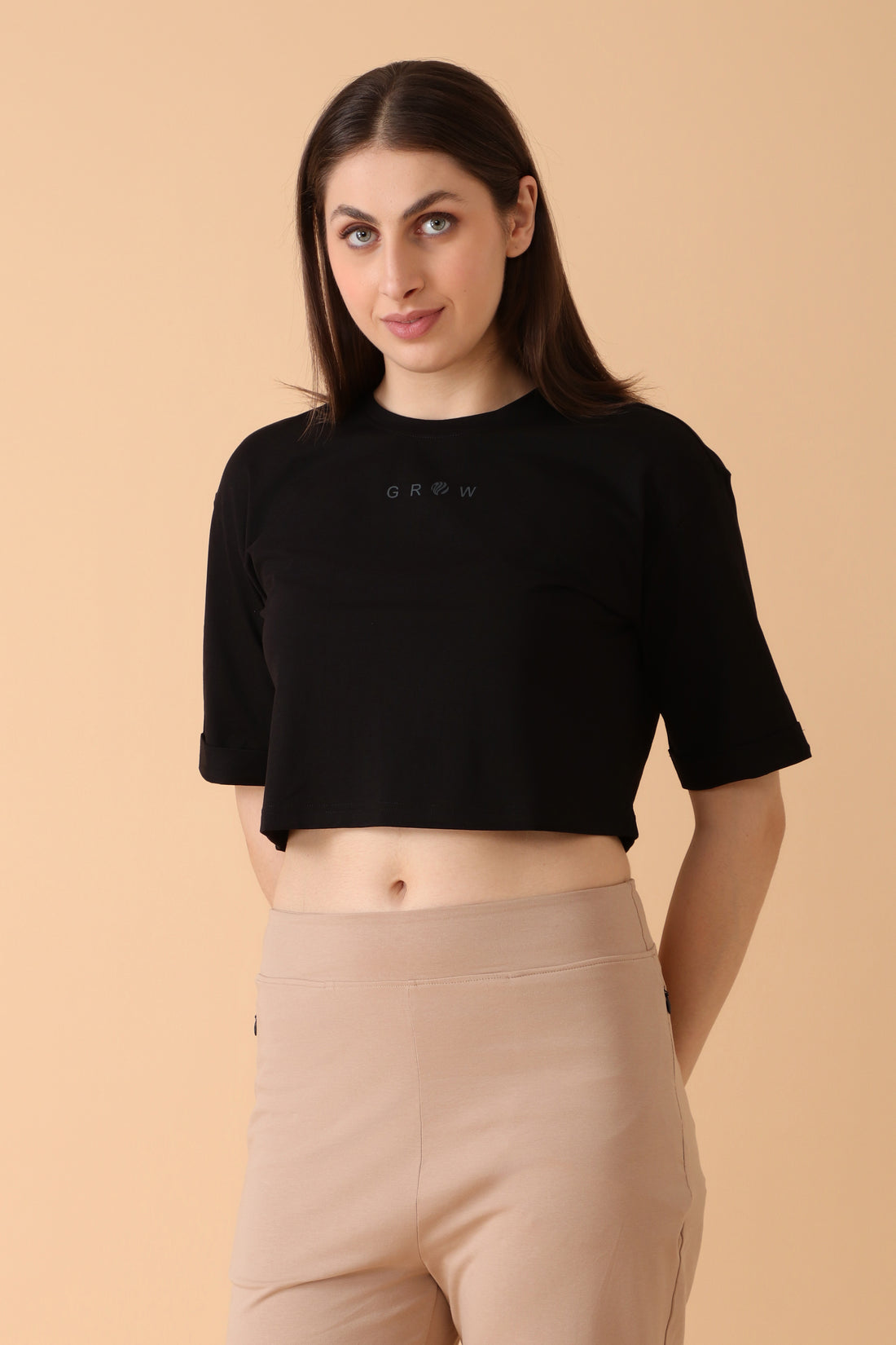 Crop Queen👑Top Back in Black