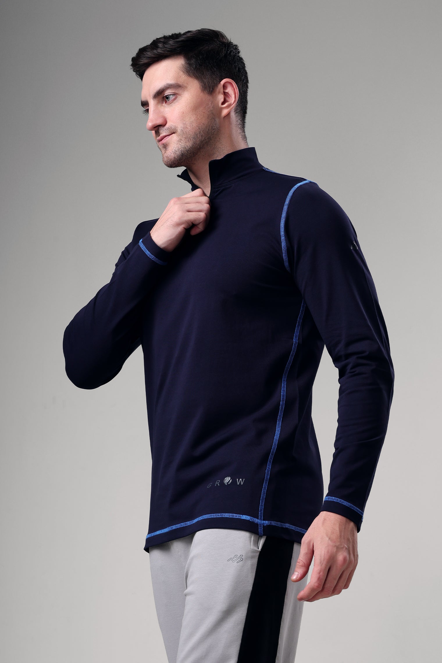 Grow 5T Quarter Zip T-shirt Navy