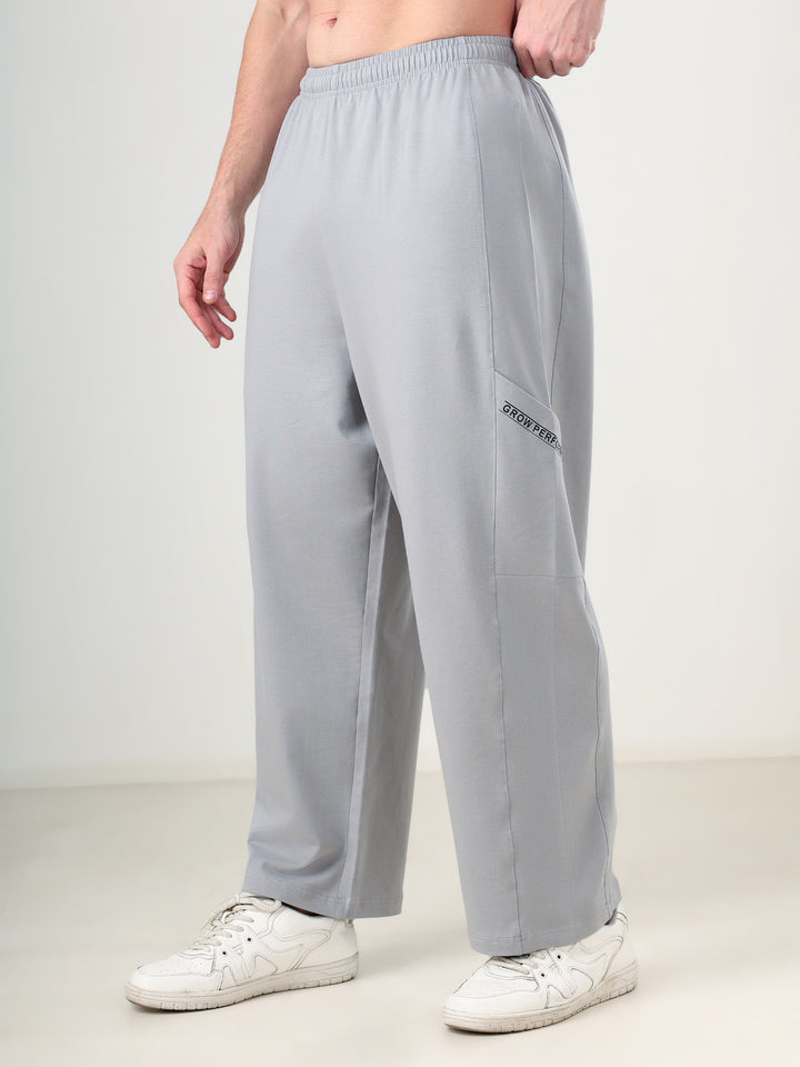 Grow Performance Wide Joggers Light Grey