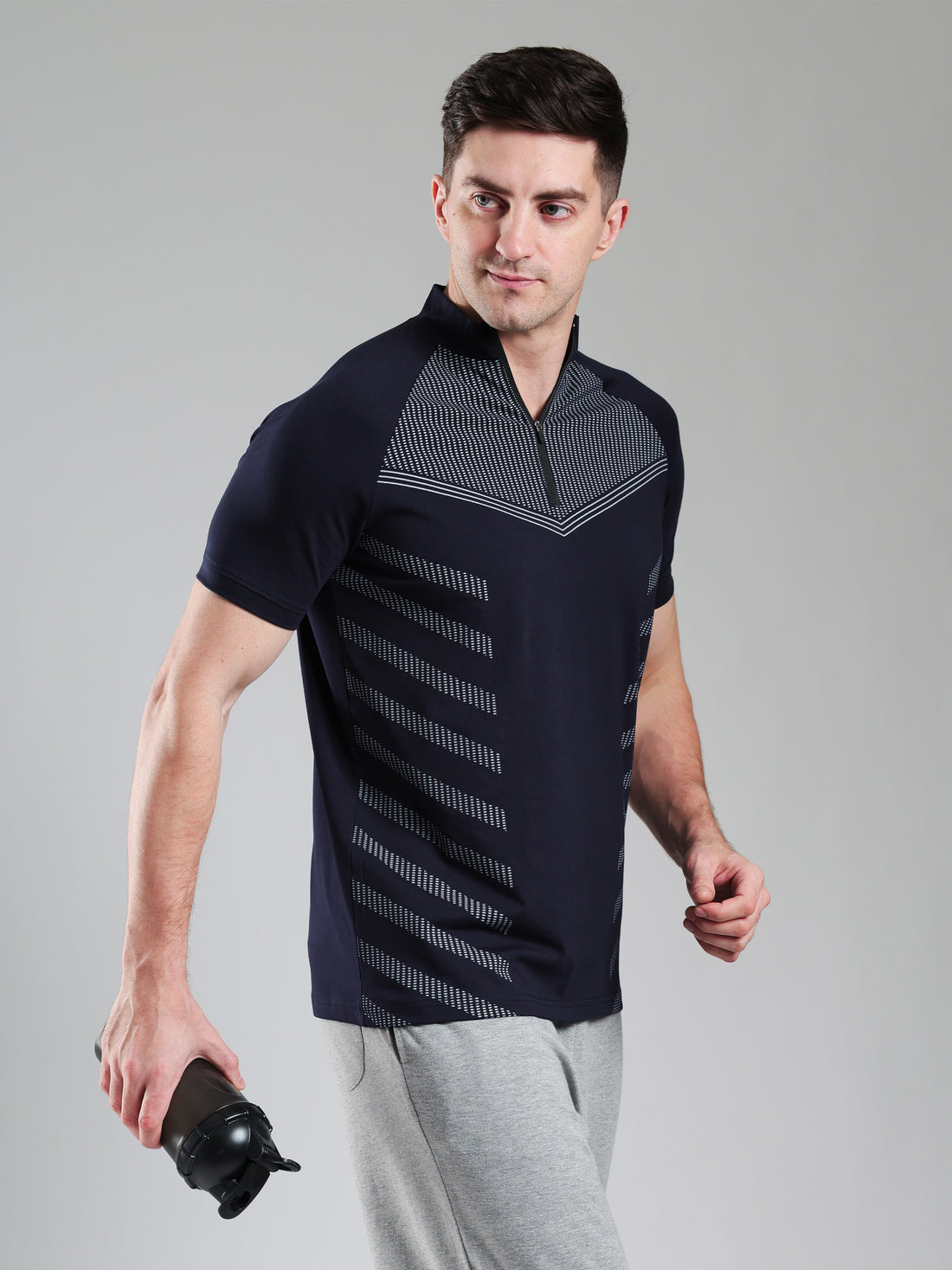 Grow AeroFlex Gym T-Shirt Navy