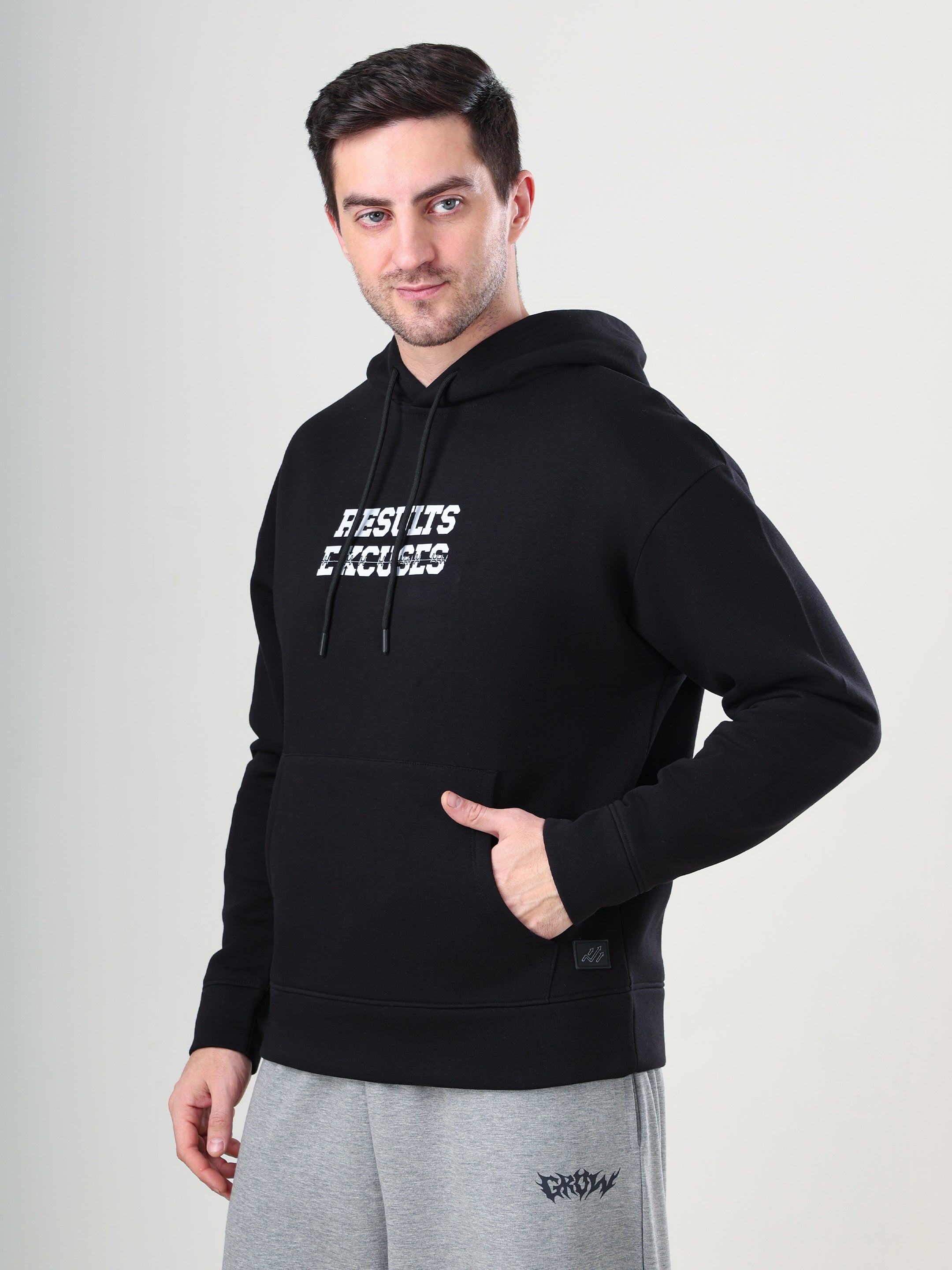 Result Oversize Hoodie Black