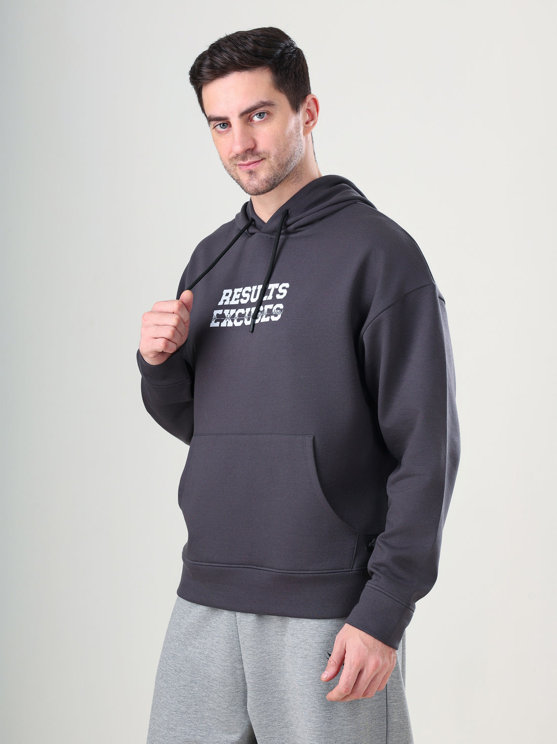 Result Oversize Hoodie Grey