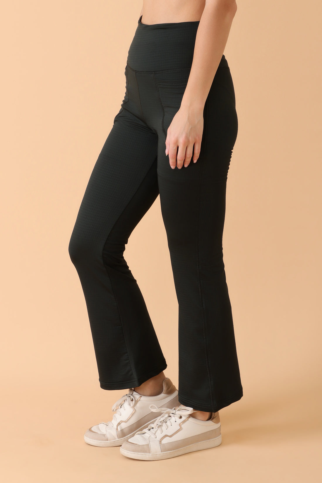 Jacquard Flare Leggings Olive