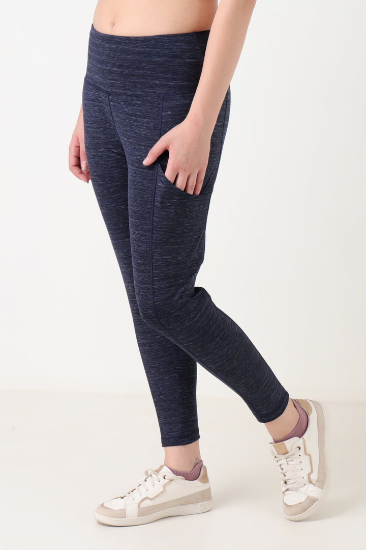 Melange Leggings Navy