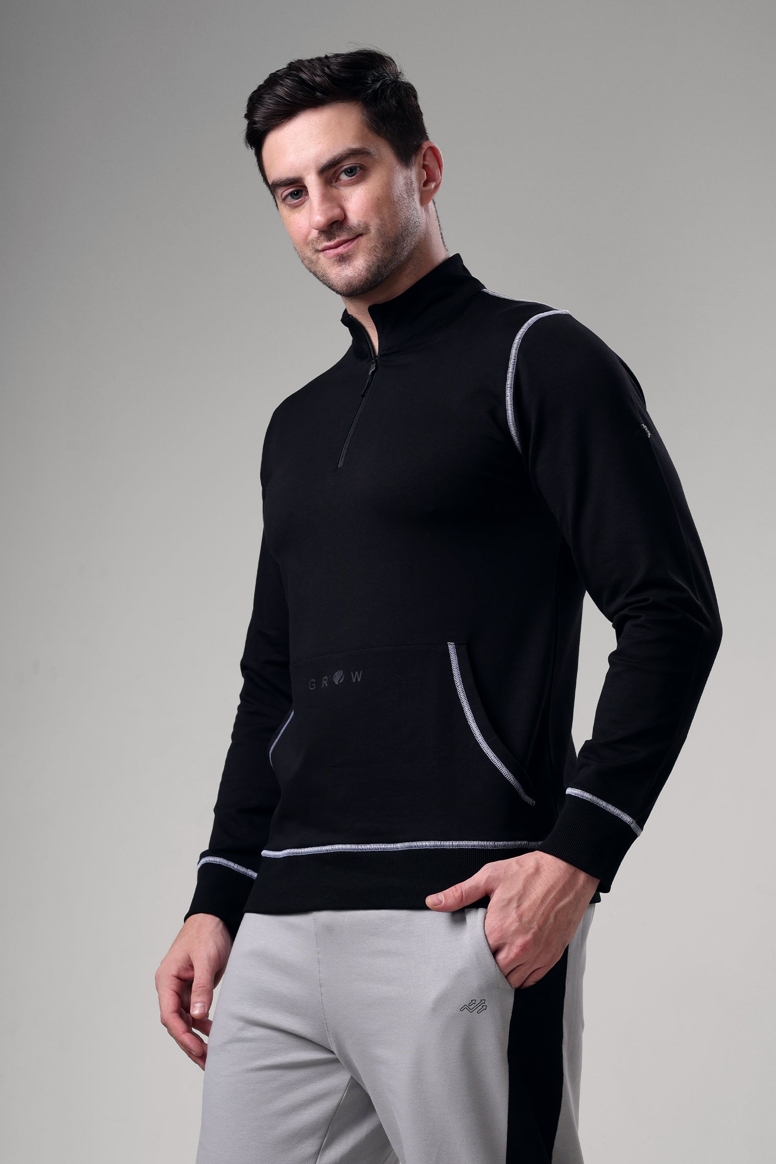 Grow 5T Pullover Black/grey