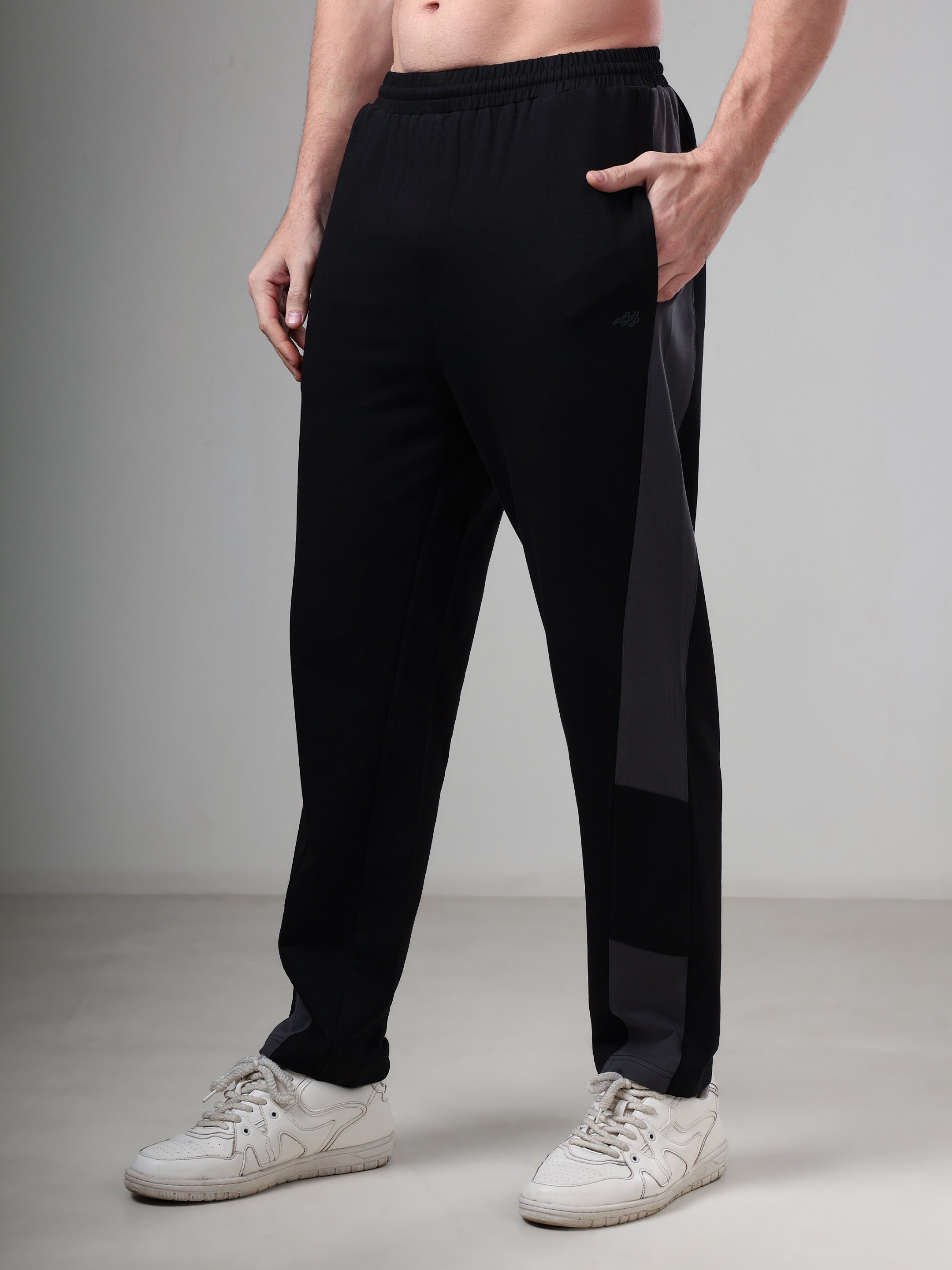 Grow Knitted Terry joggers Black Grey