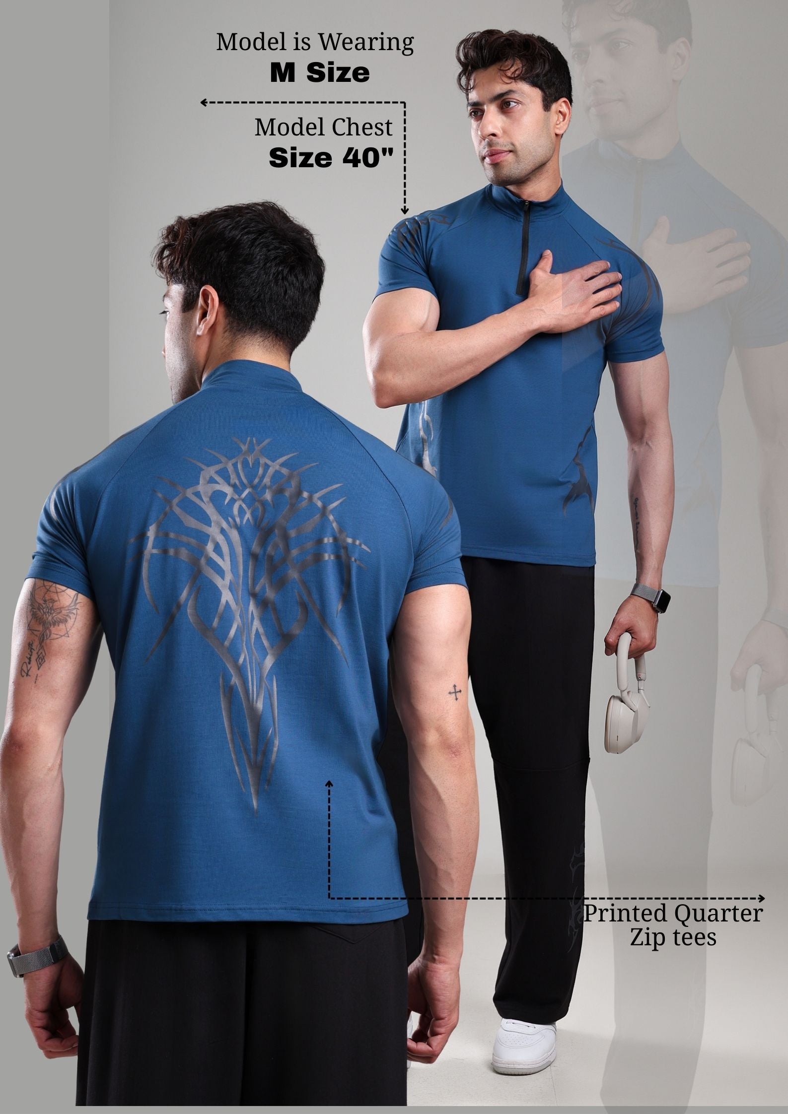 GROW ShadowTribe Zip Tshirt Airforce