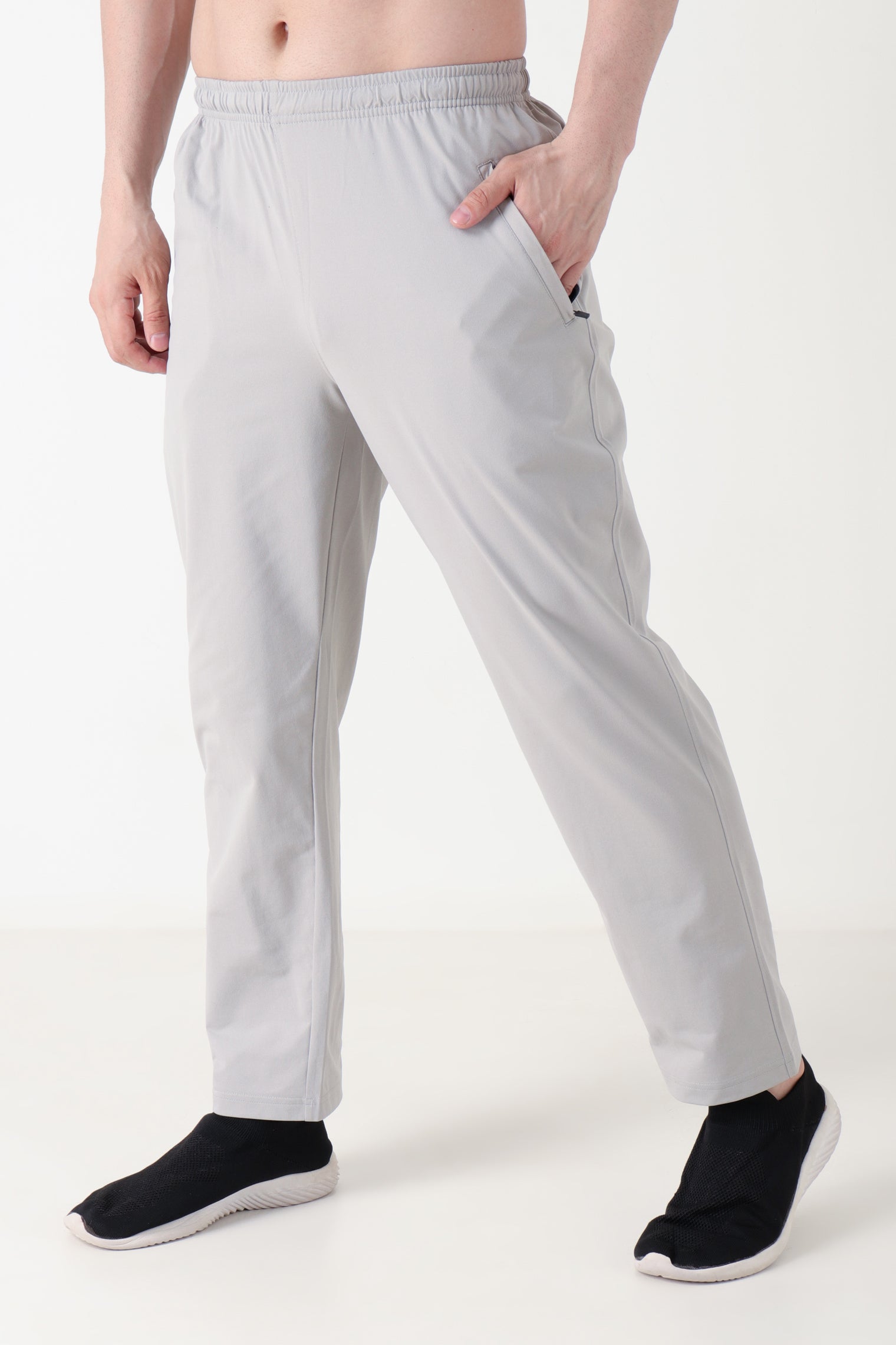 GROW Relaxed Comfy Joggers Light Grey