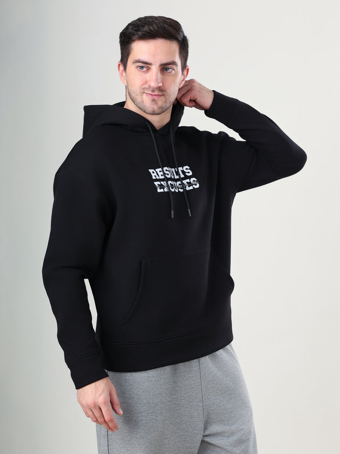Result Oversize Hoodie Black
