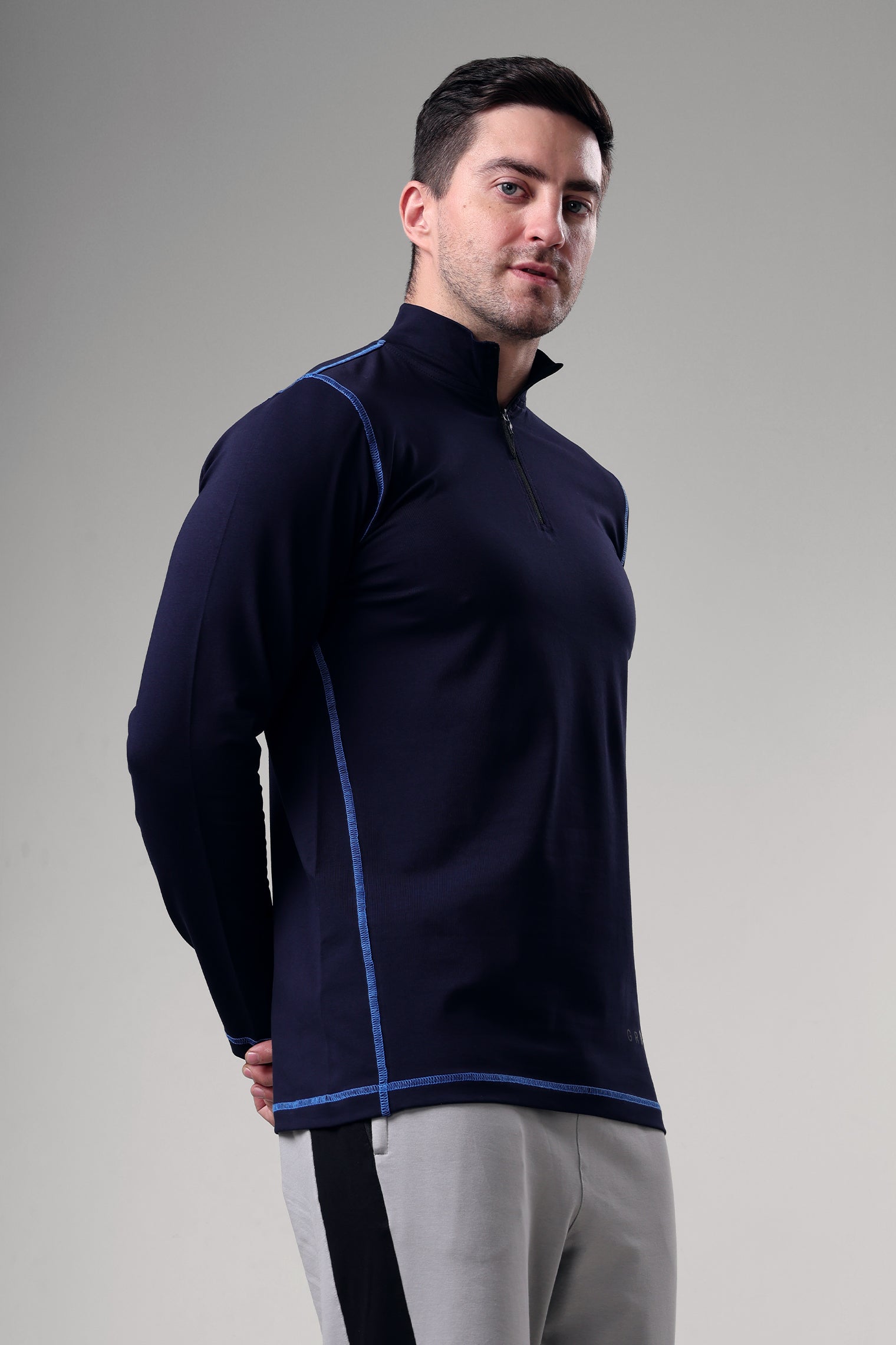 Grow 5T Quarter Zip T-shirt Navy