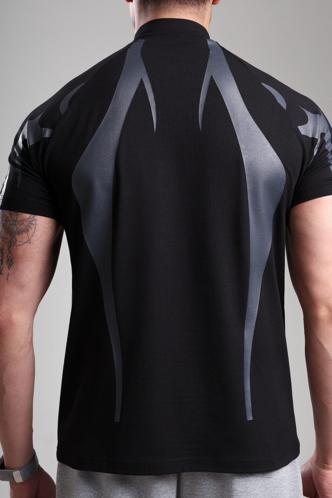 Quarter zip aero Tshirt Black