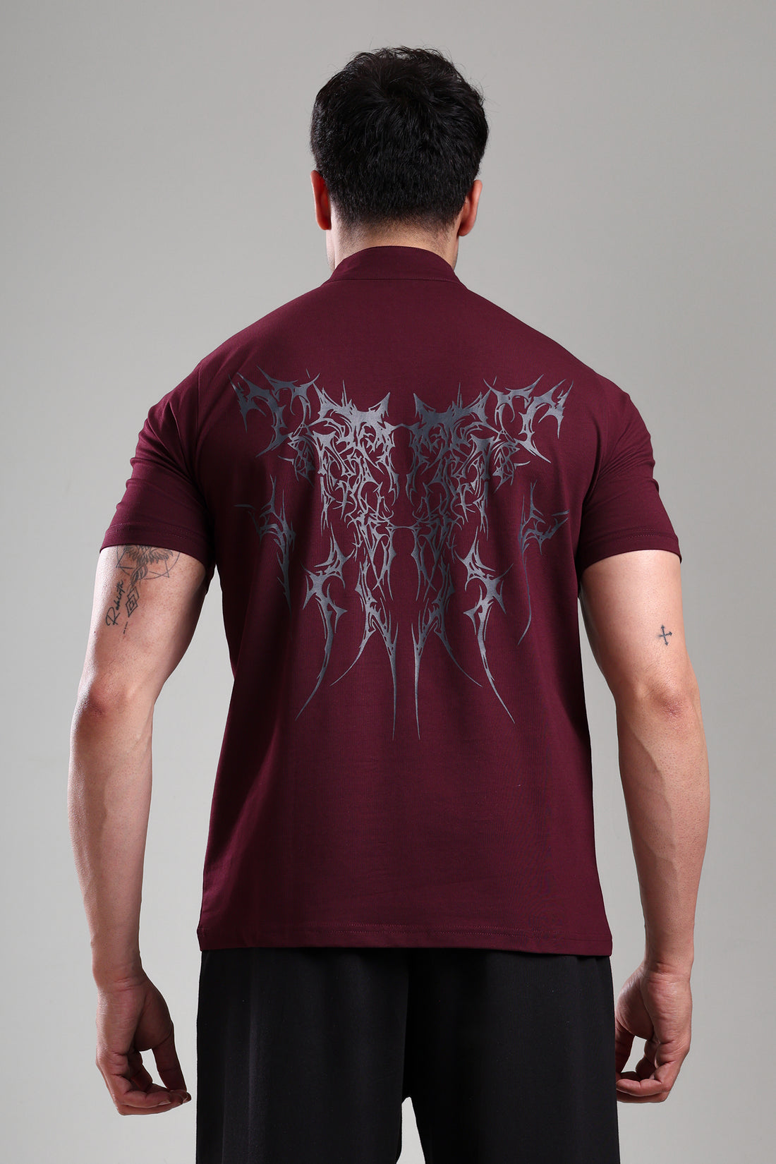 GROW AlphaFlex Quarter Zip Tshirt Wine