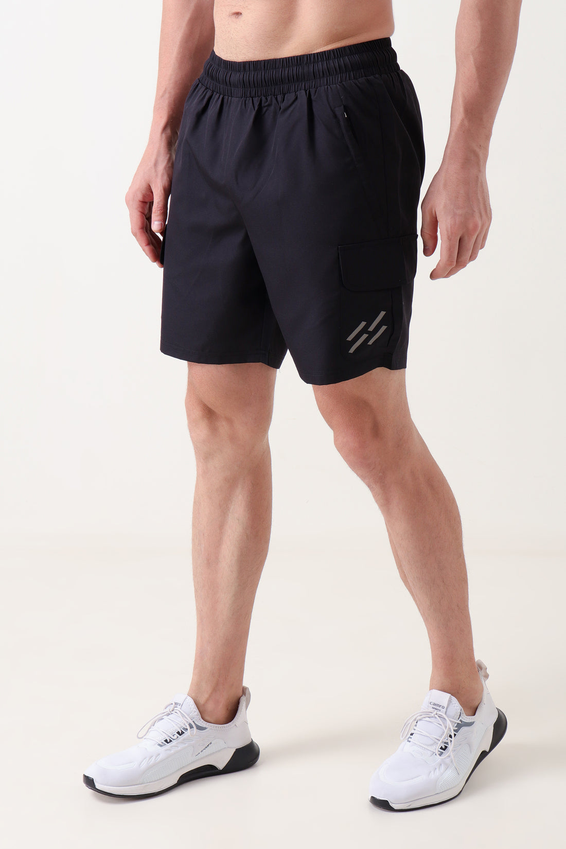 Dobby Cargo Shorts Black