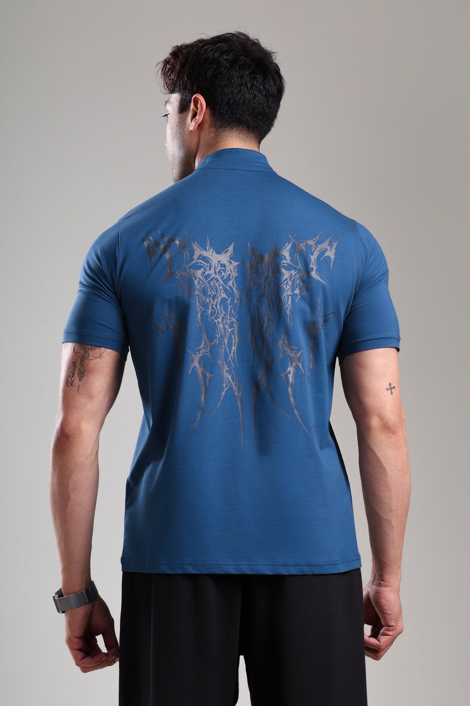 GROW AlphaFlex Quarter Zip Tshirt Airforce