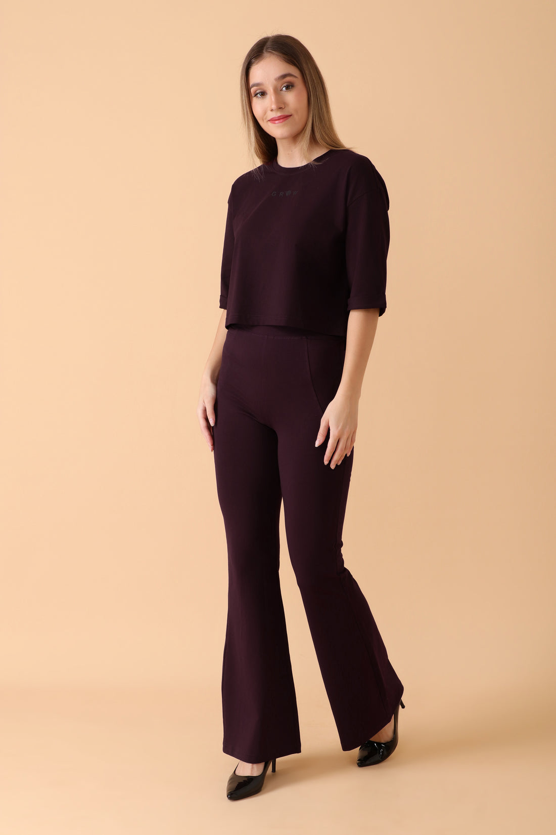 GROW Lounge Luxe Co-ord Set Berry Bold