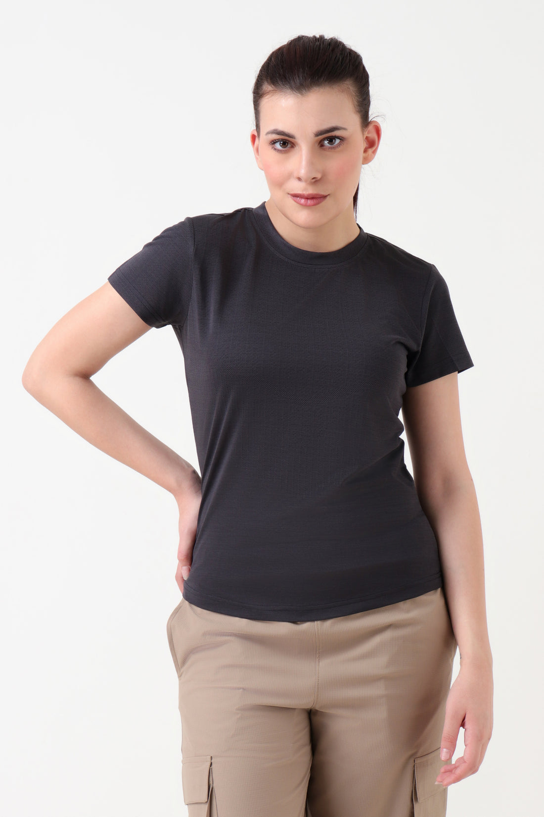 Premium Jacquard Tshirt Black