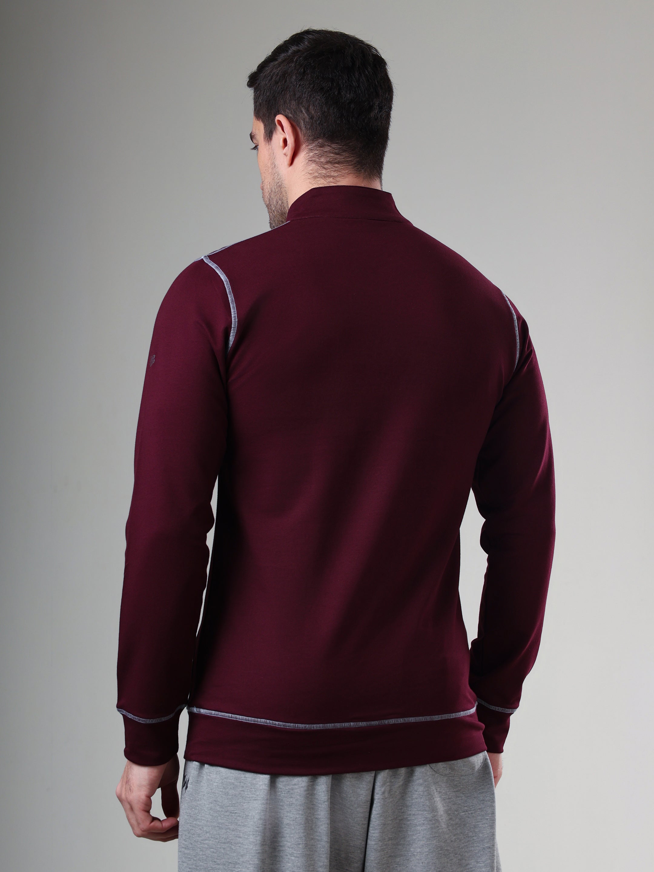 Grow 5T Pullover Wine Grey