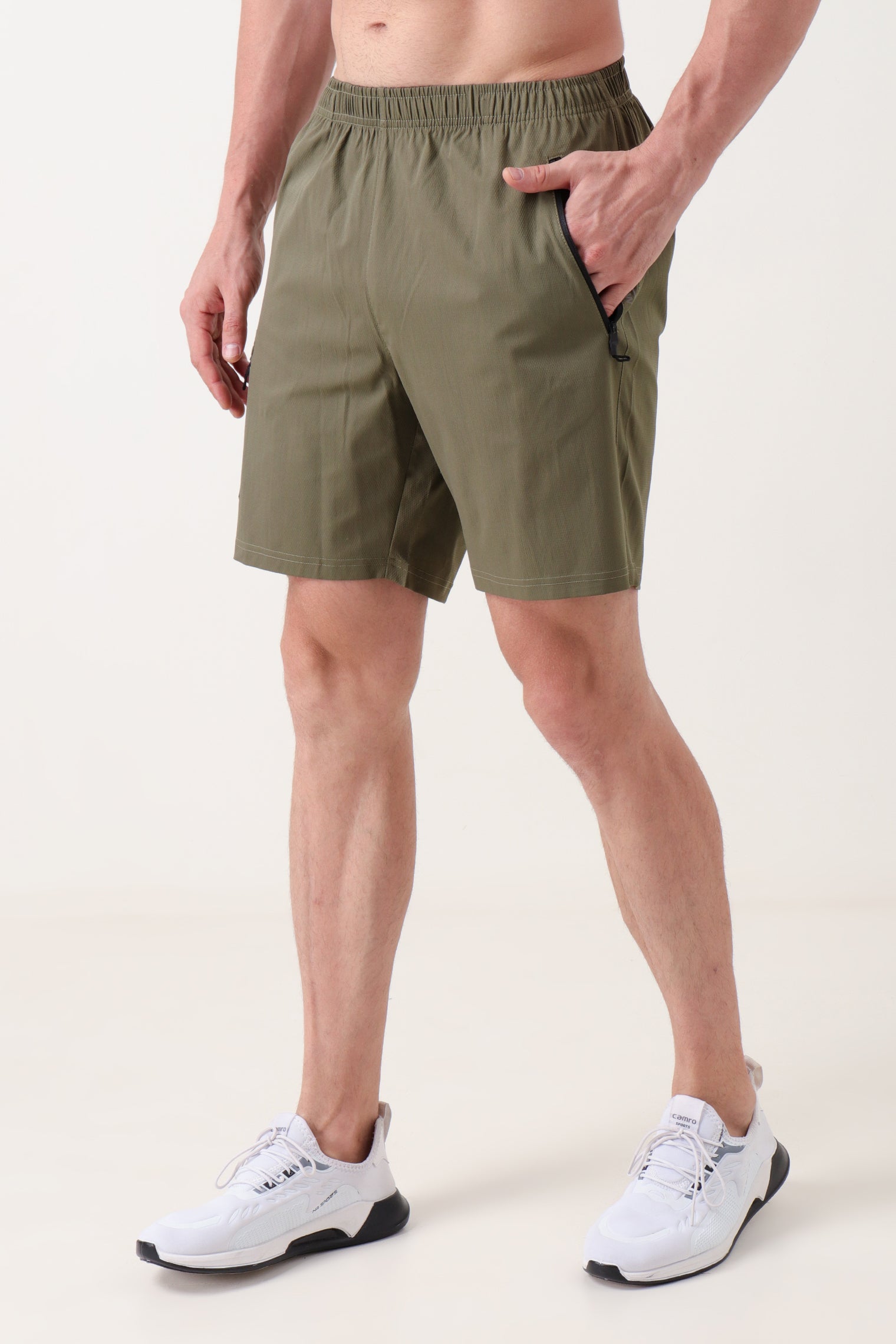 Elasto Cargo Shorts Olive