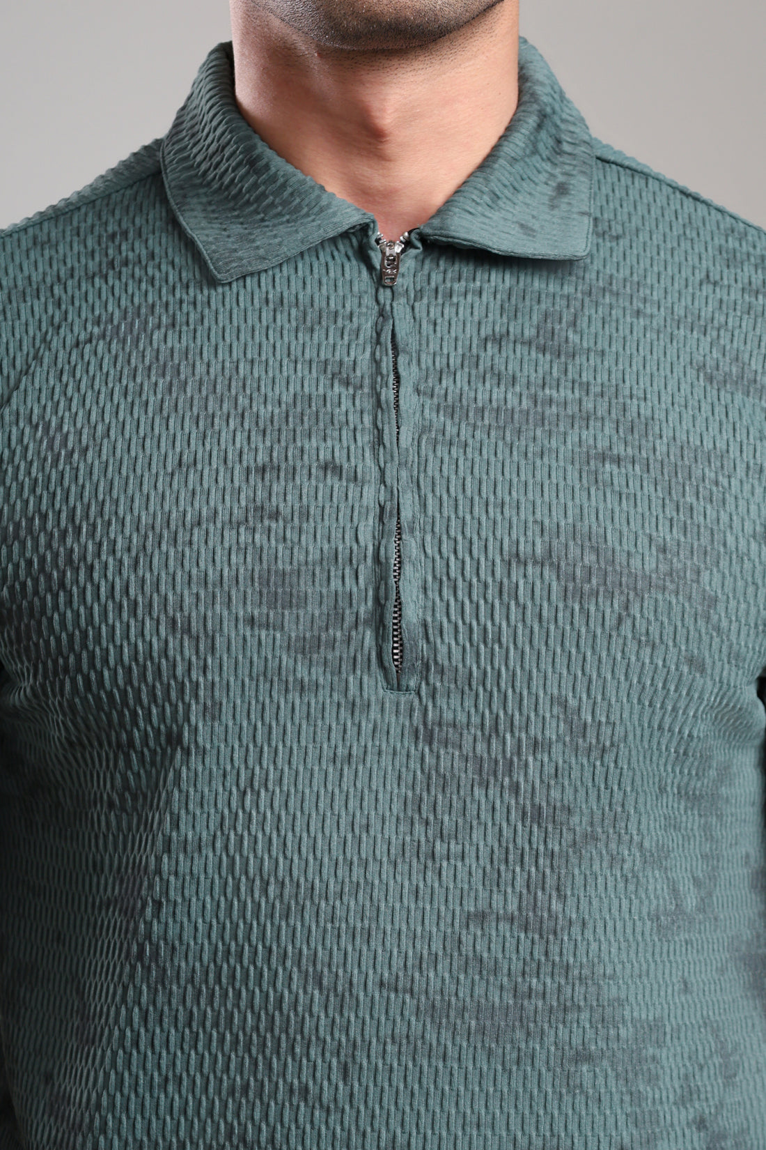 GROW Textured Polo Tee Olive