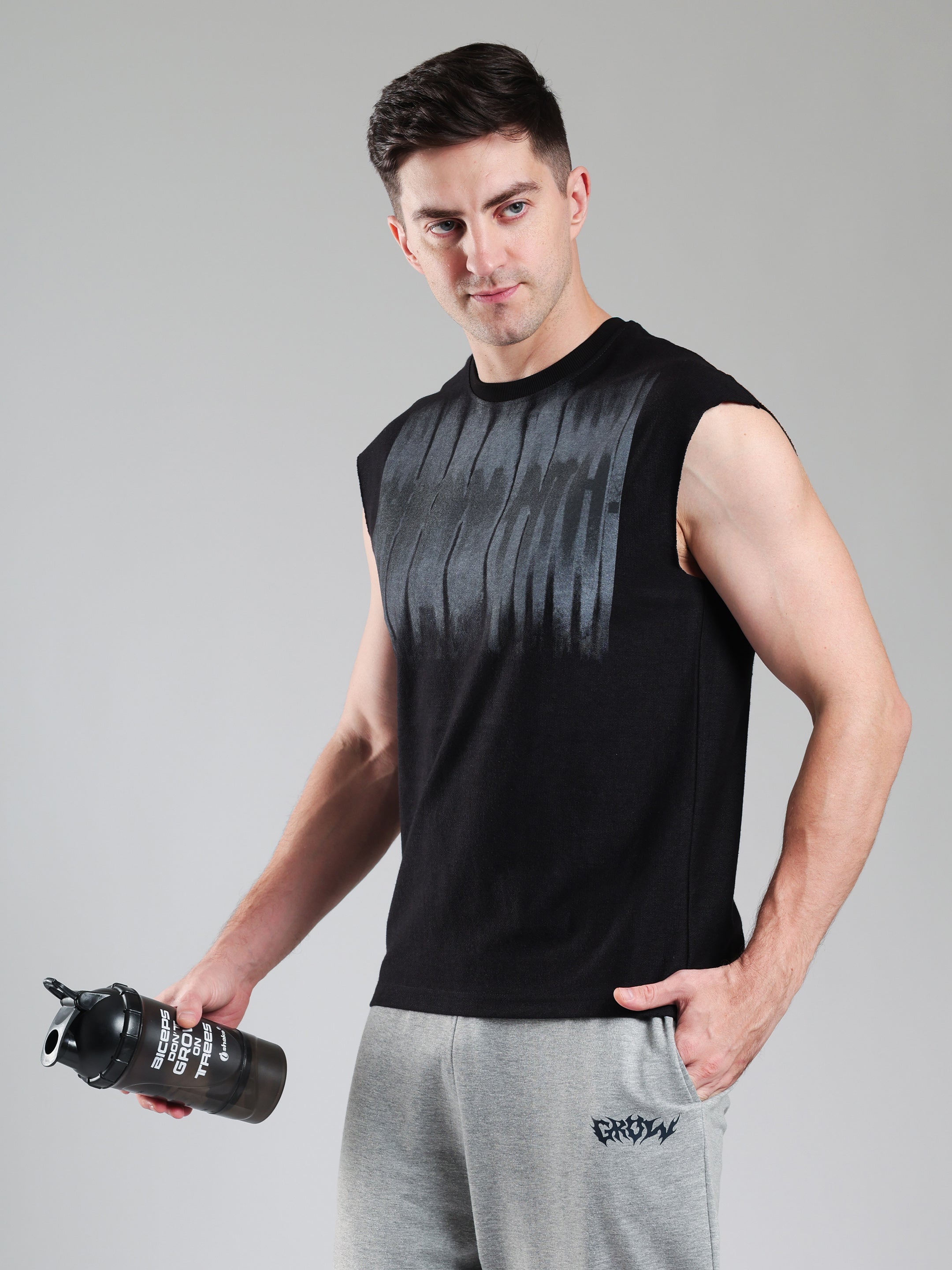 Grow ShadowDrip Capsleeves Tee Black Grey