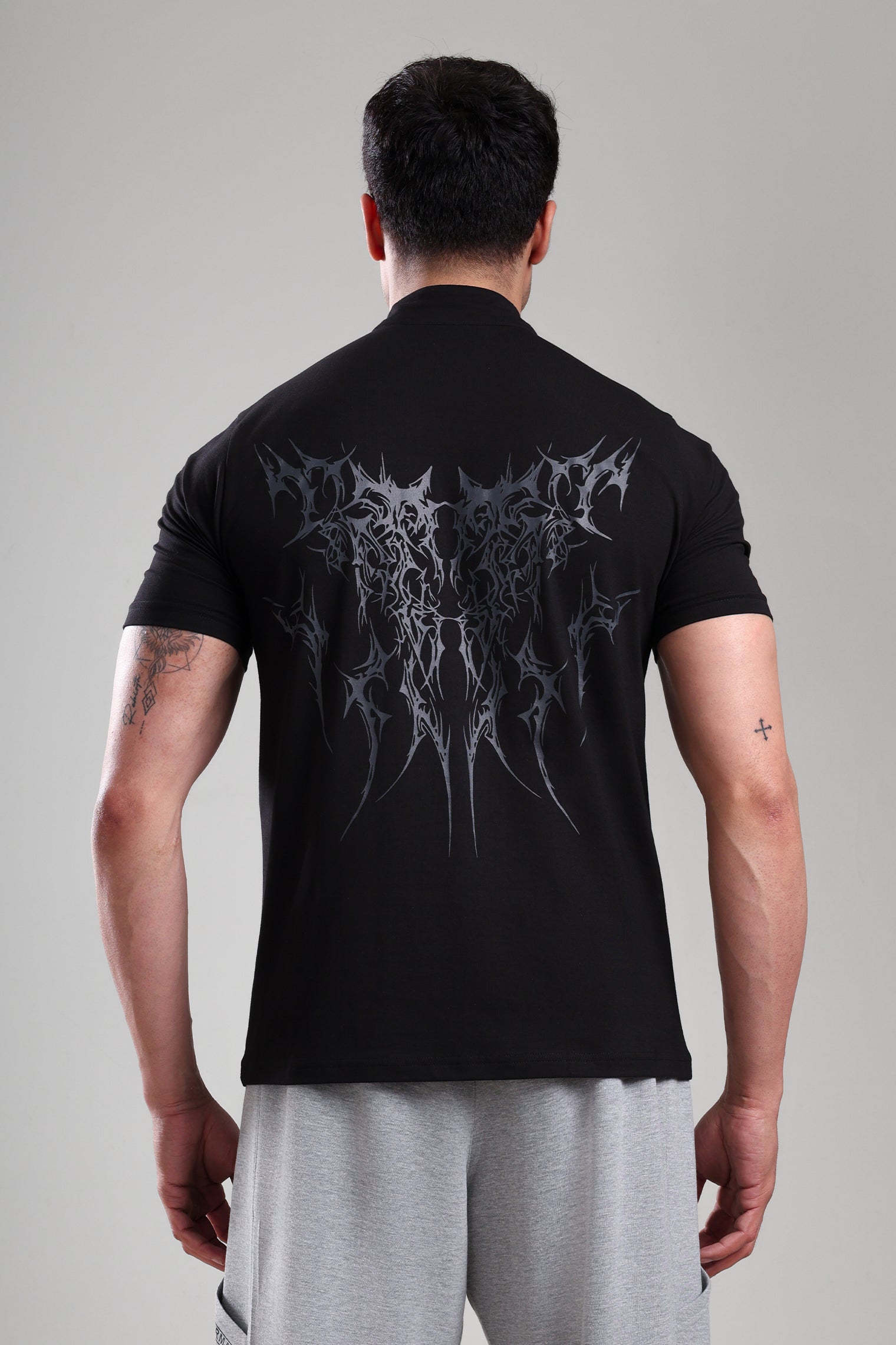 GROW AlphaFlex Quarter Zip Tshirt Black