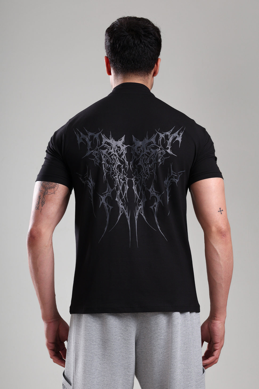 GROW AlphaFlex Quarter Zip Tshirt Black