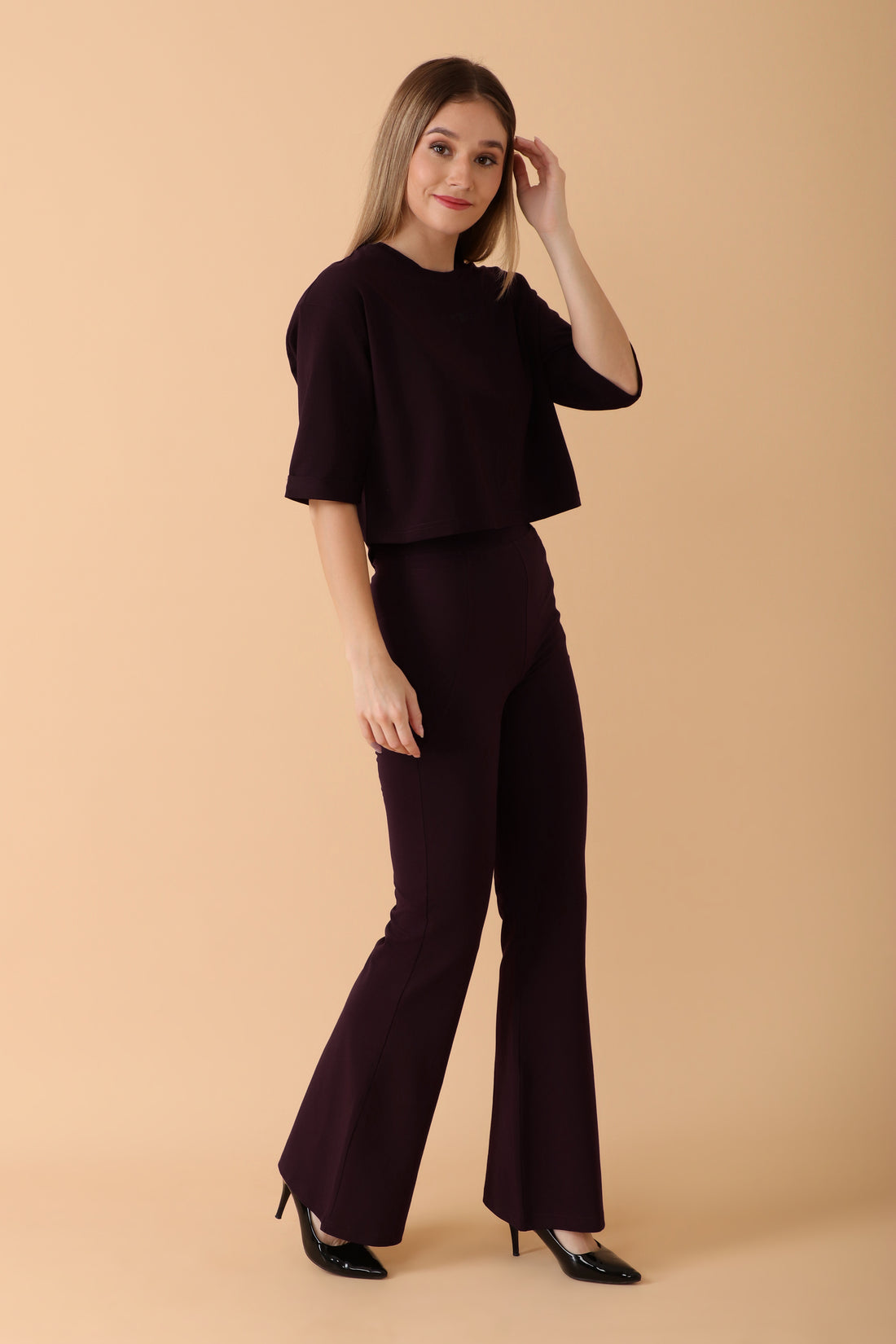 GROW Lounge Luxe Co-ord Set Berry Bold