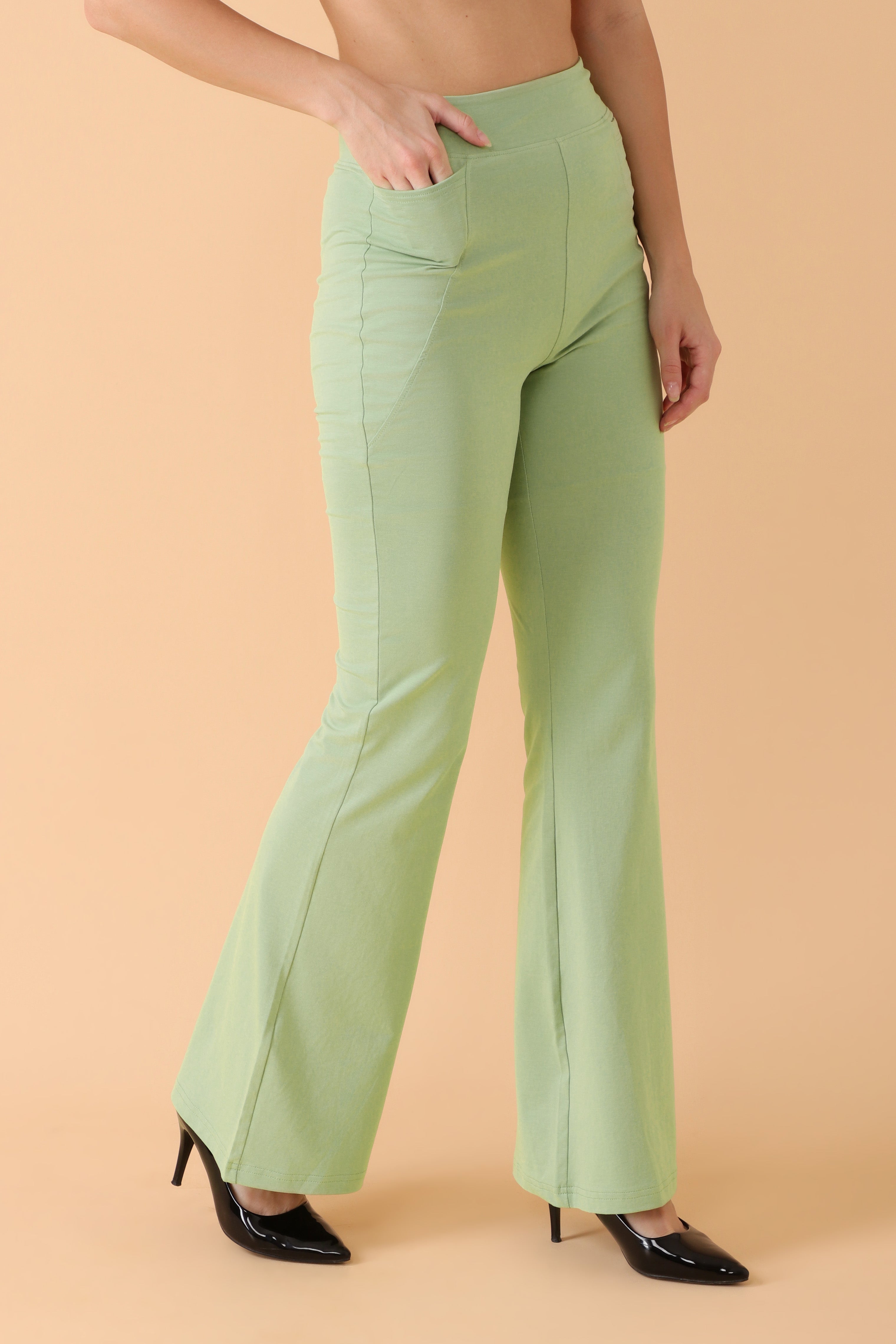 Easy Breezy Flare Flare Pant Pistachio Calm – Grow Athleisure