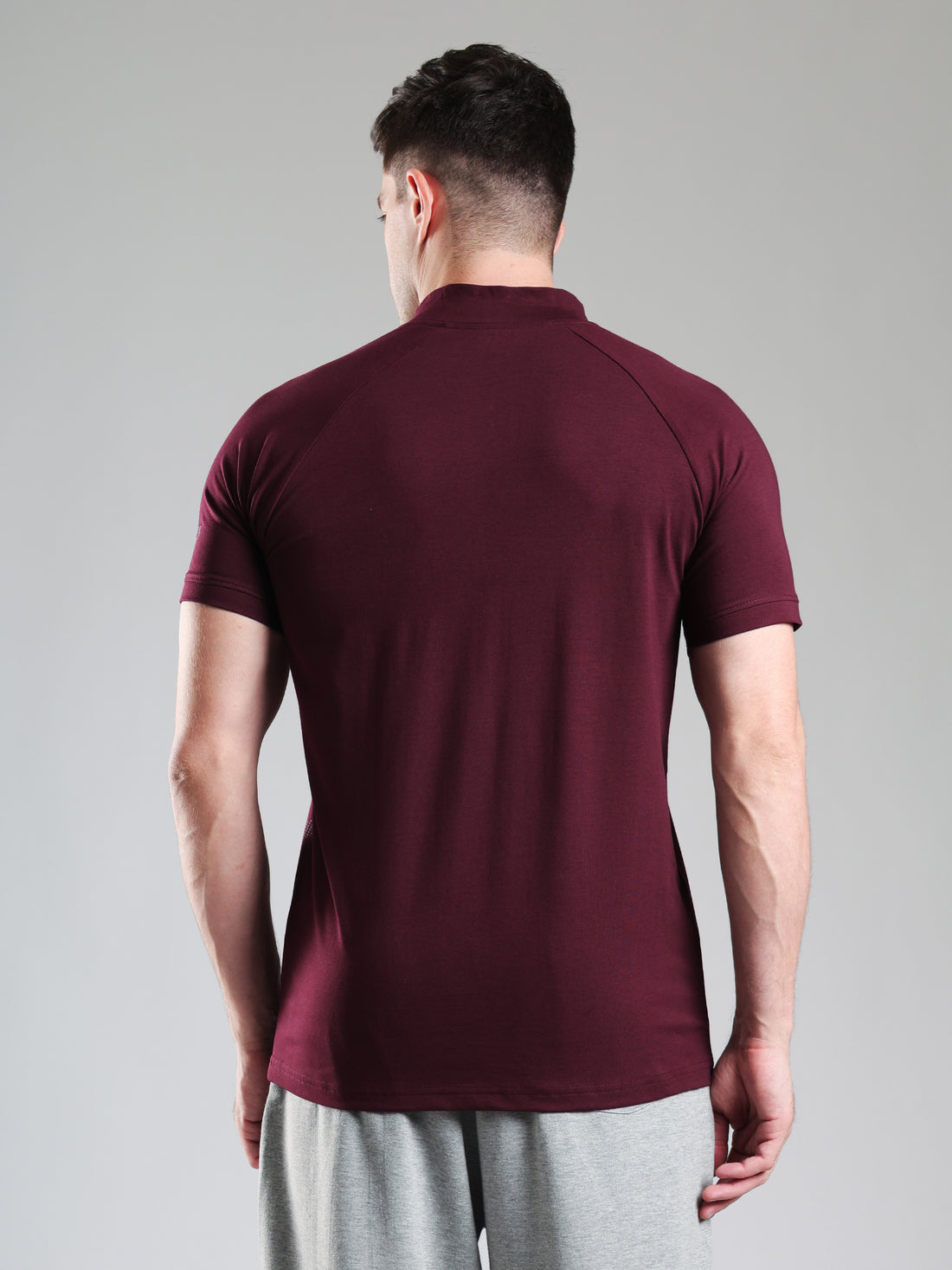 Grow AeroFlex Quarter Zip T-Shirt Wine