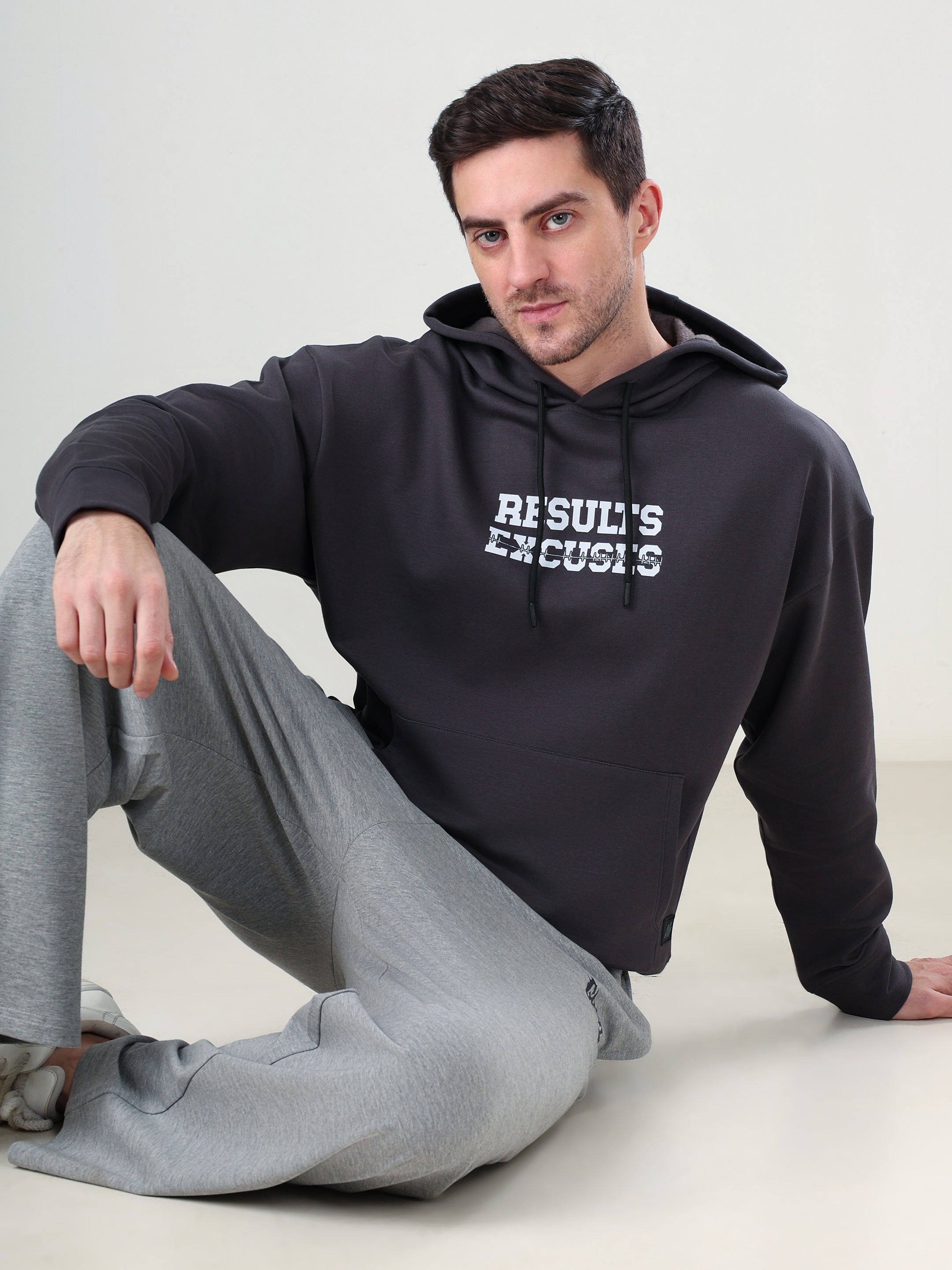 Result Oversize Hoodie Grey