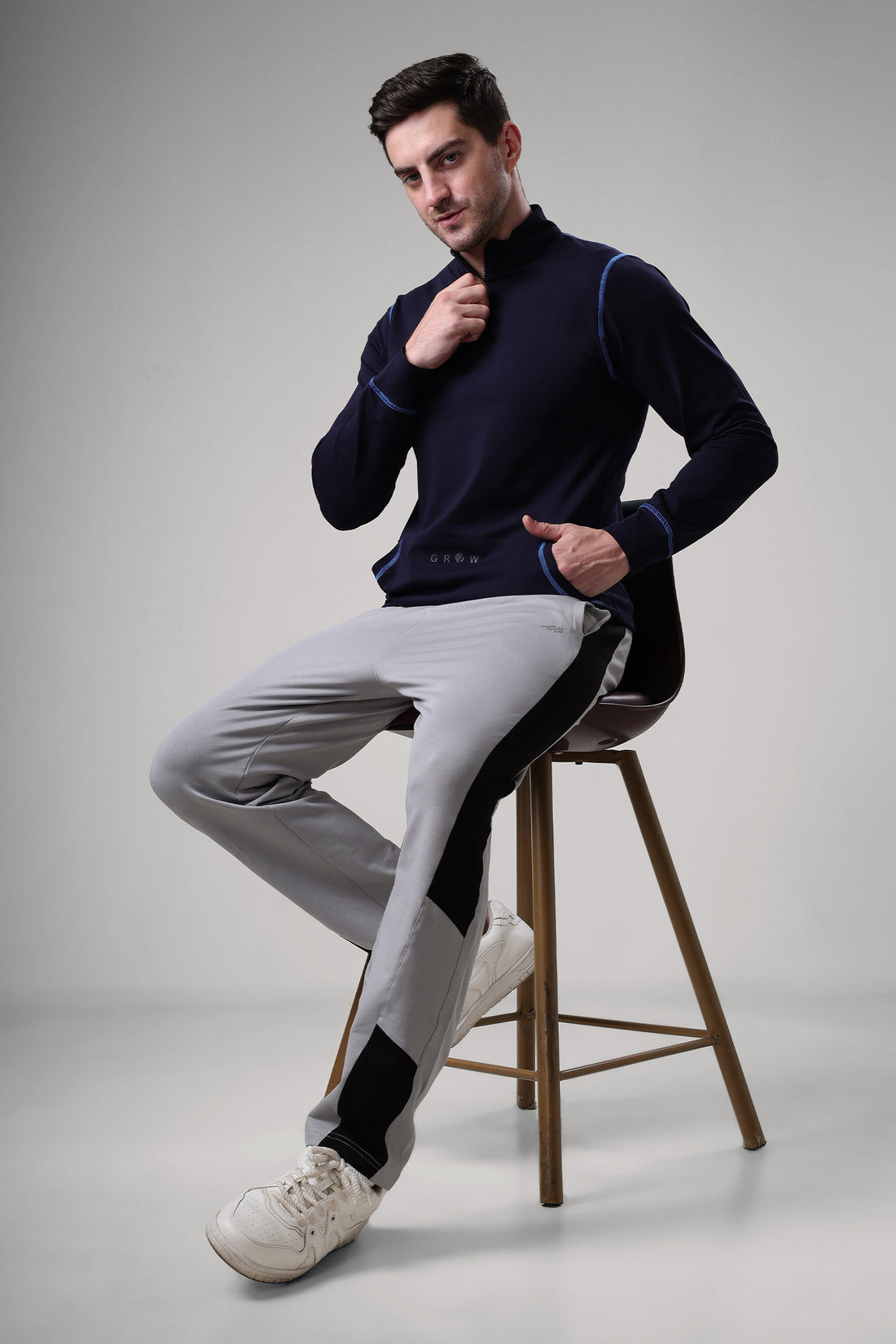 Grow 5T Pullover Navy