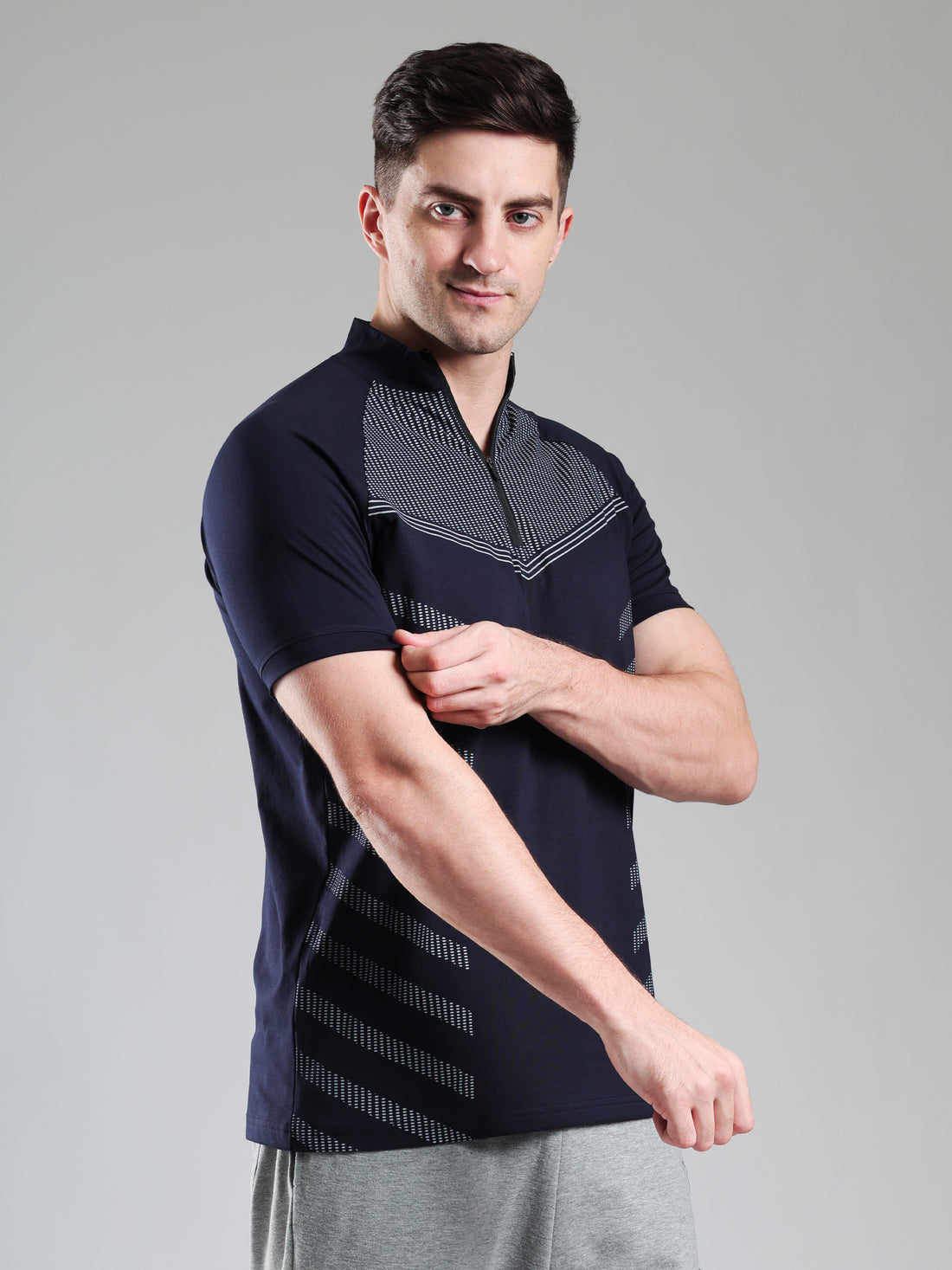 Grow AeroFlex Gym T-Shirt Navy