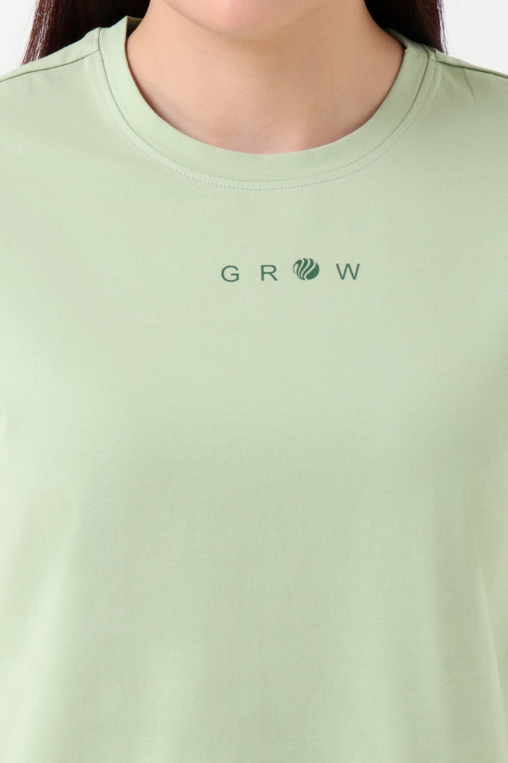 Ease Oversized Crop Top Pista