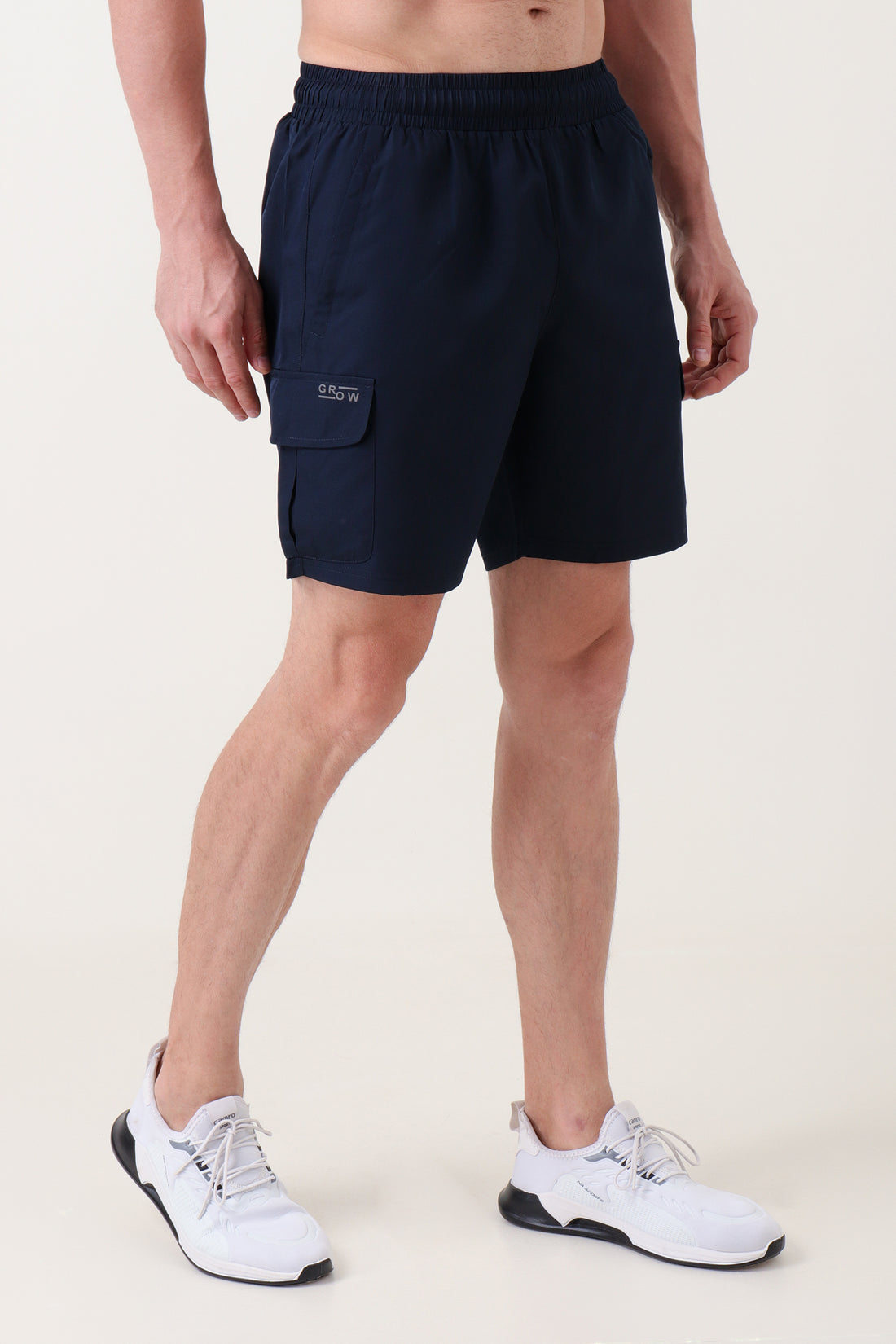 Dobby Cargo Shorts Navy