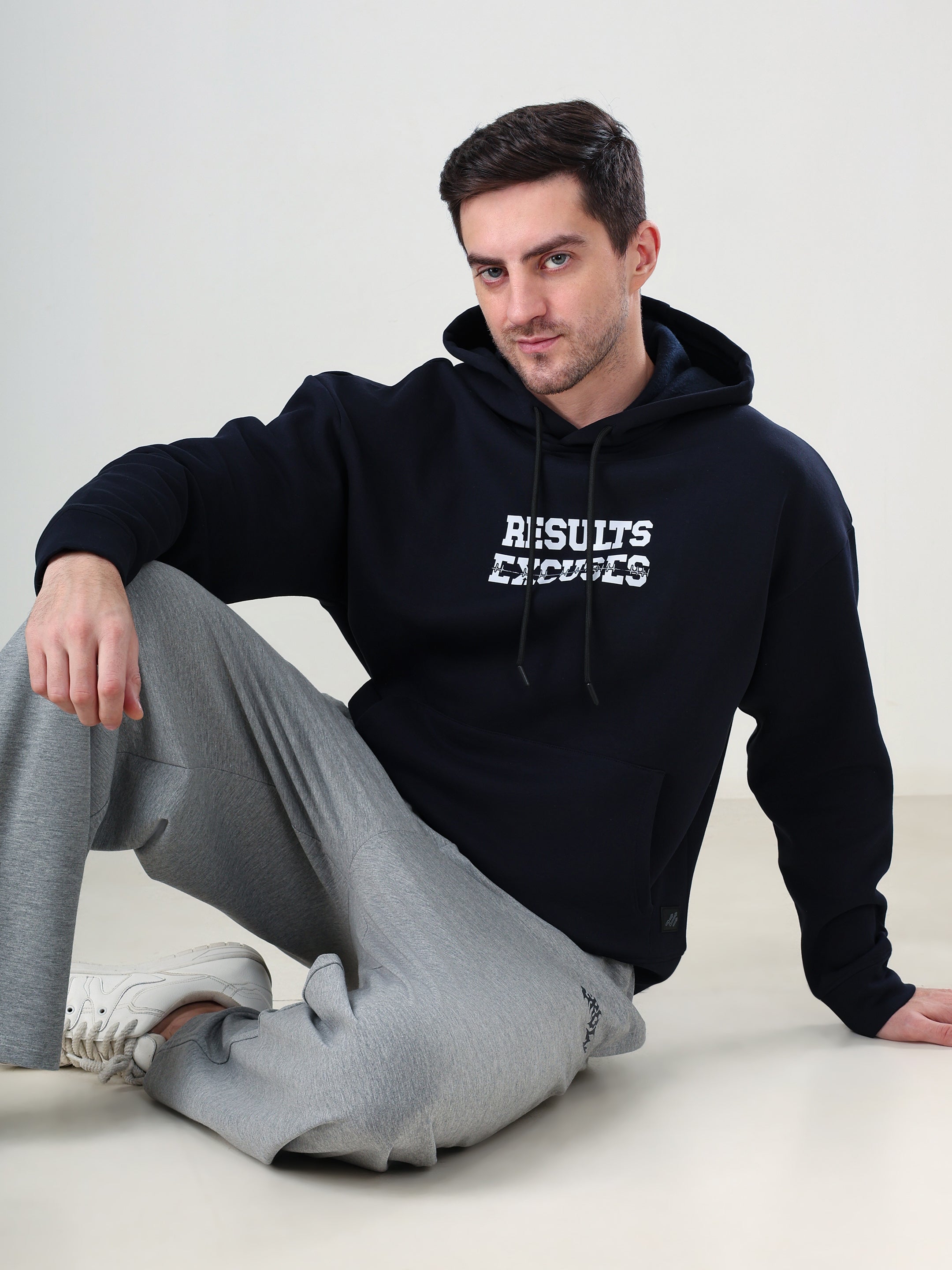 Result Oversize Hoodie Navy