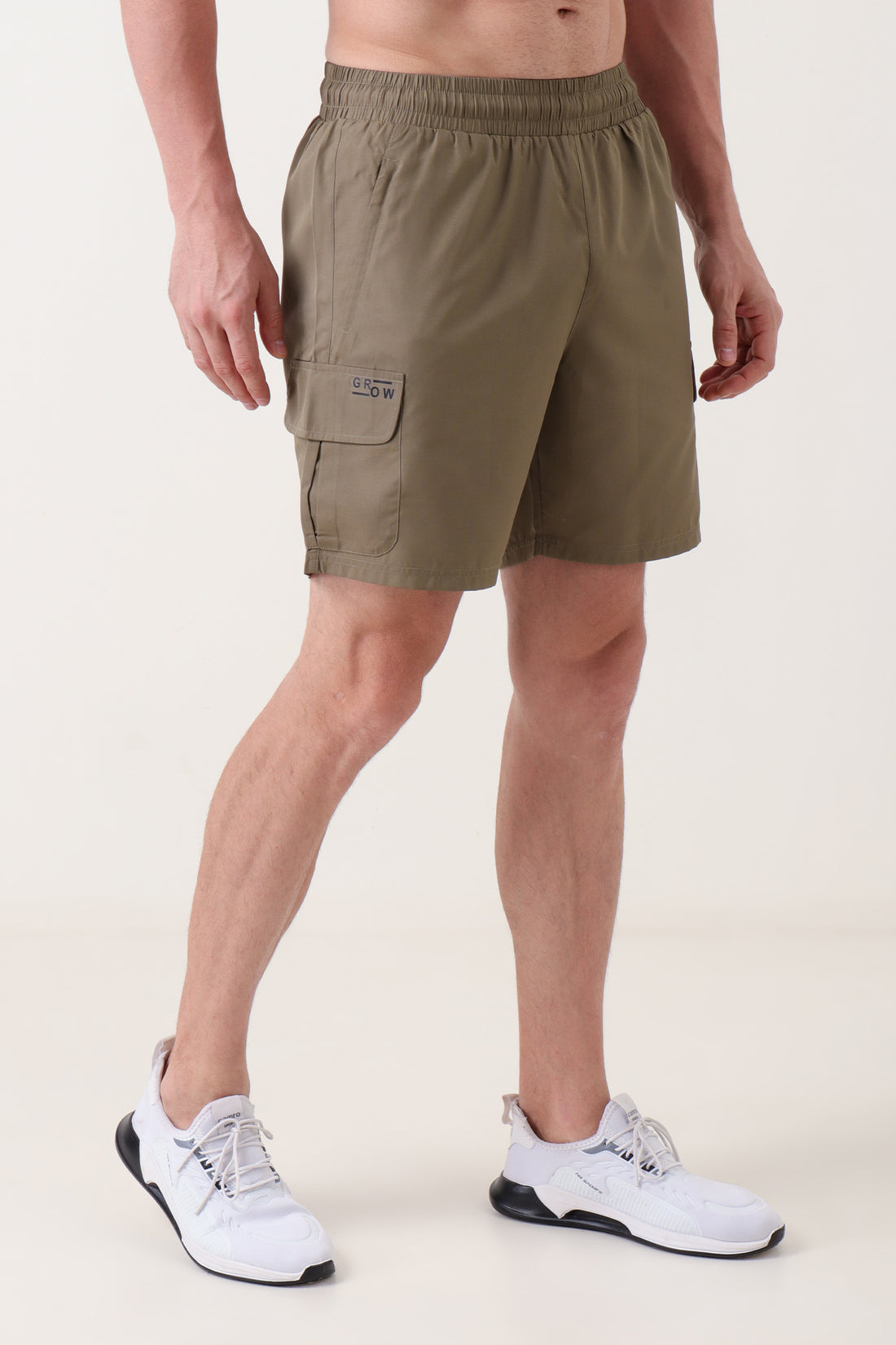 Dobby Cargo Shorts Olive