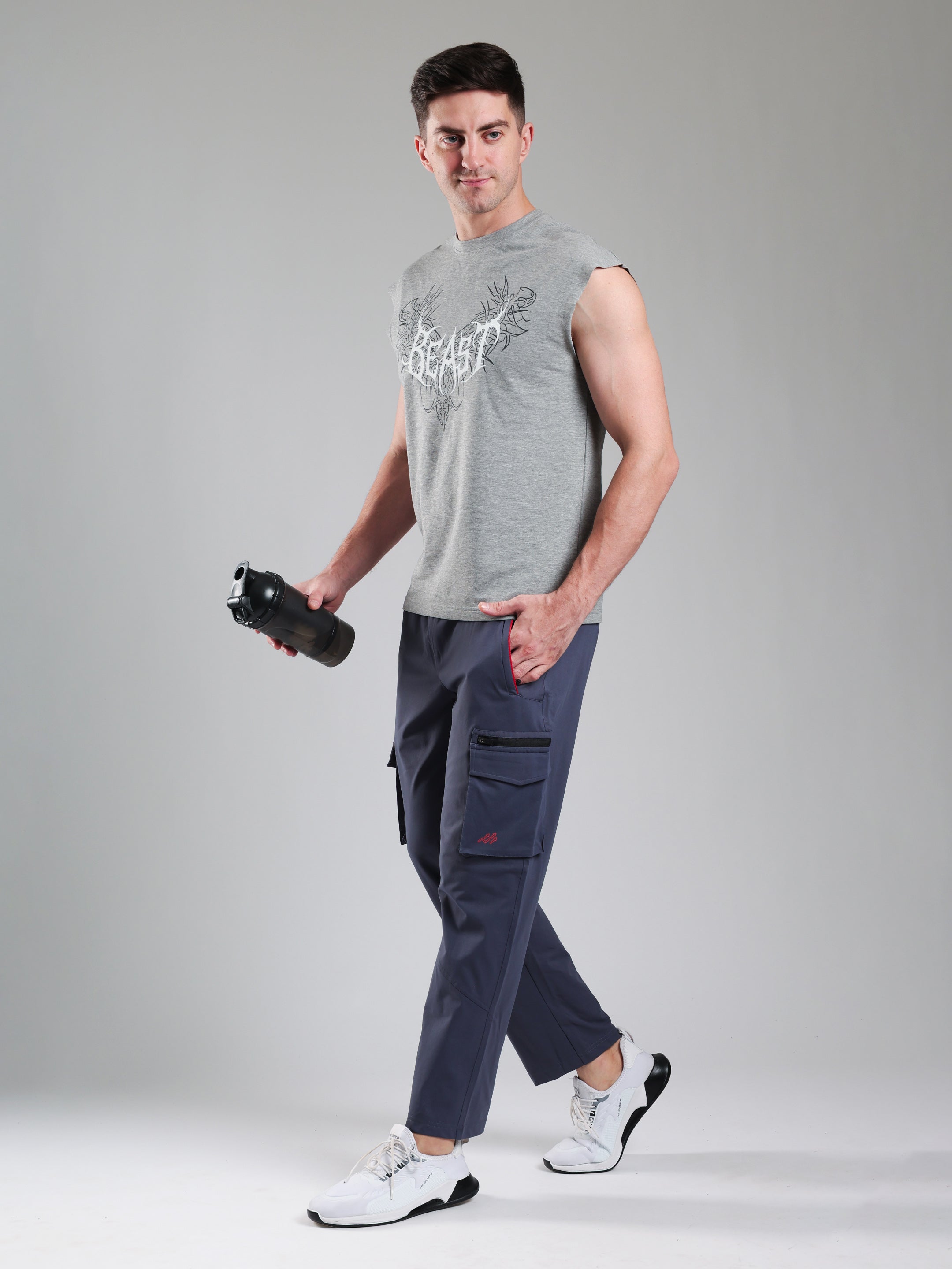 Grow Relax cargo Joggers Coal