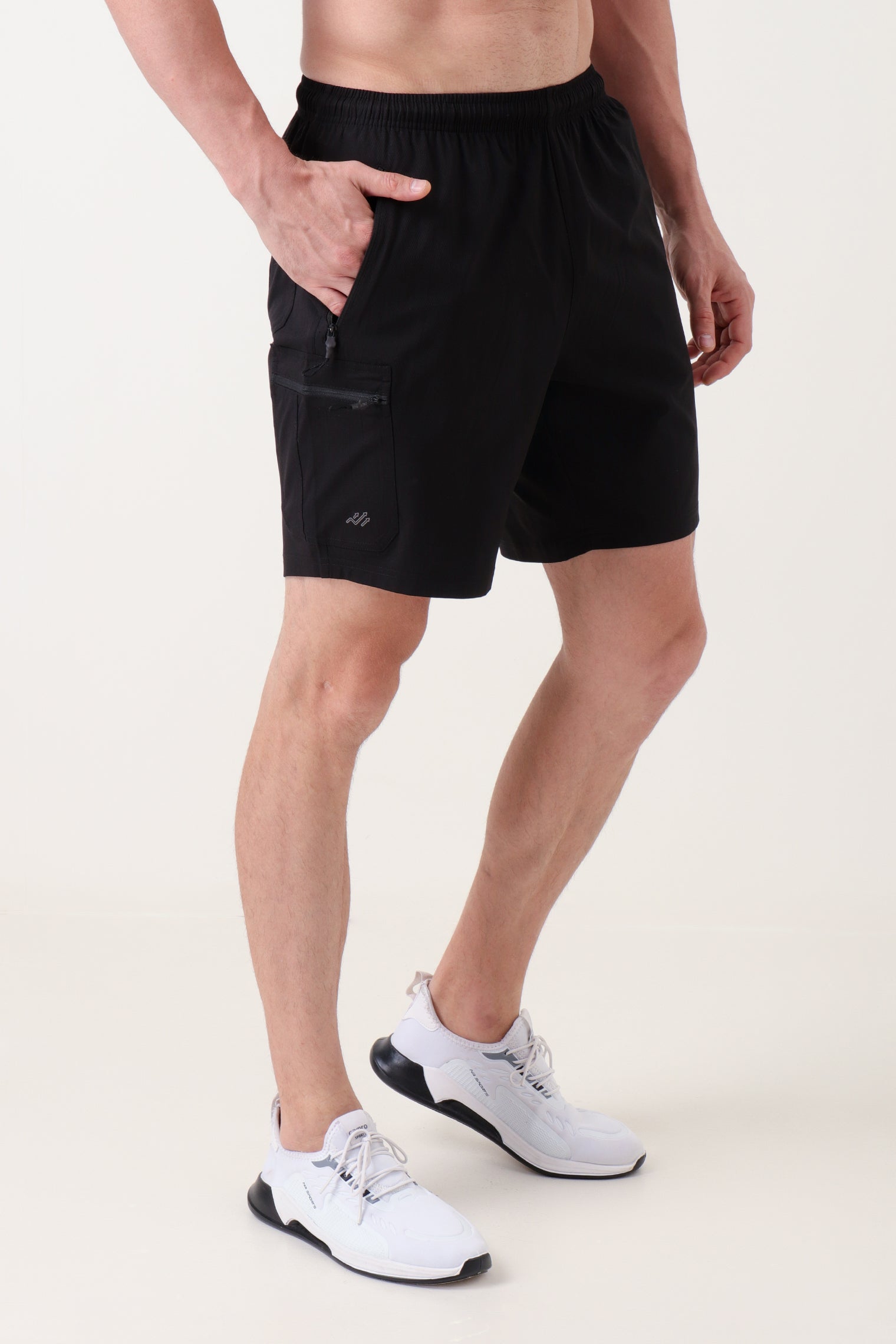 Elasto Cargo Shorts Black