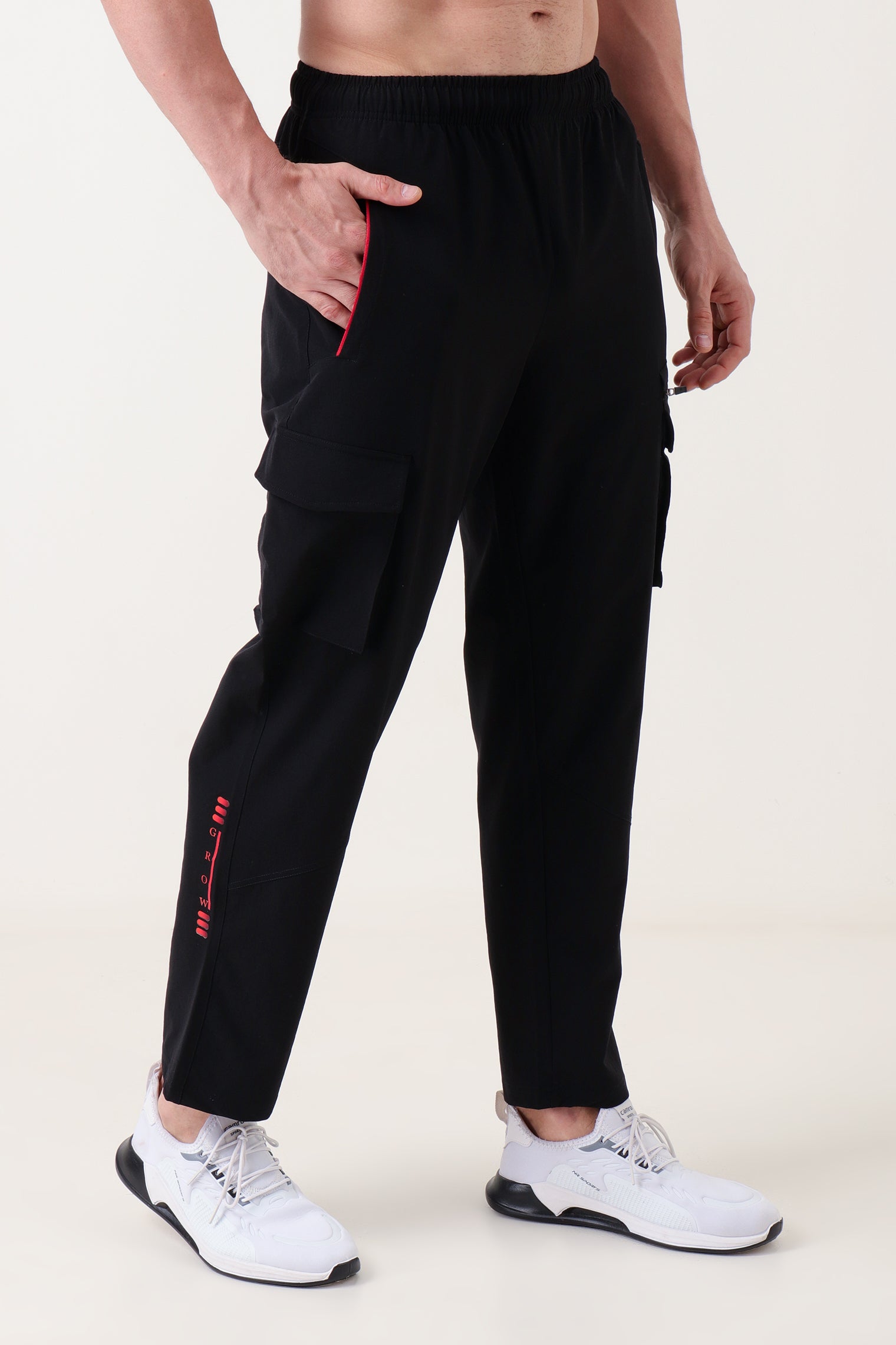 Grow Relax cargo Joggers Black