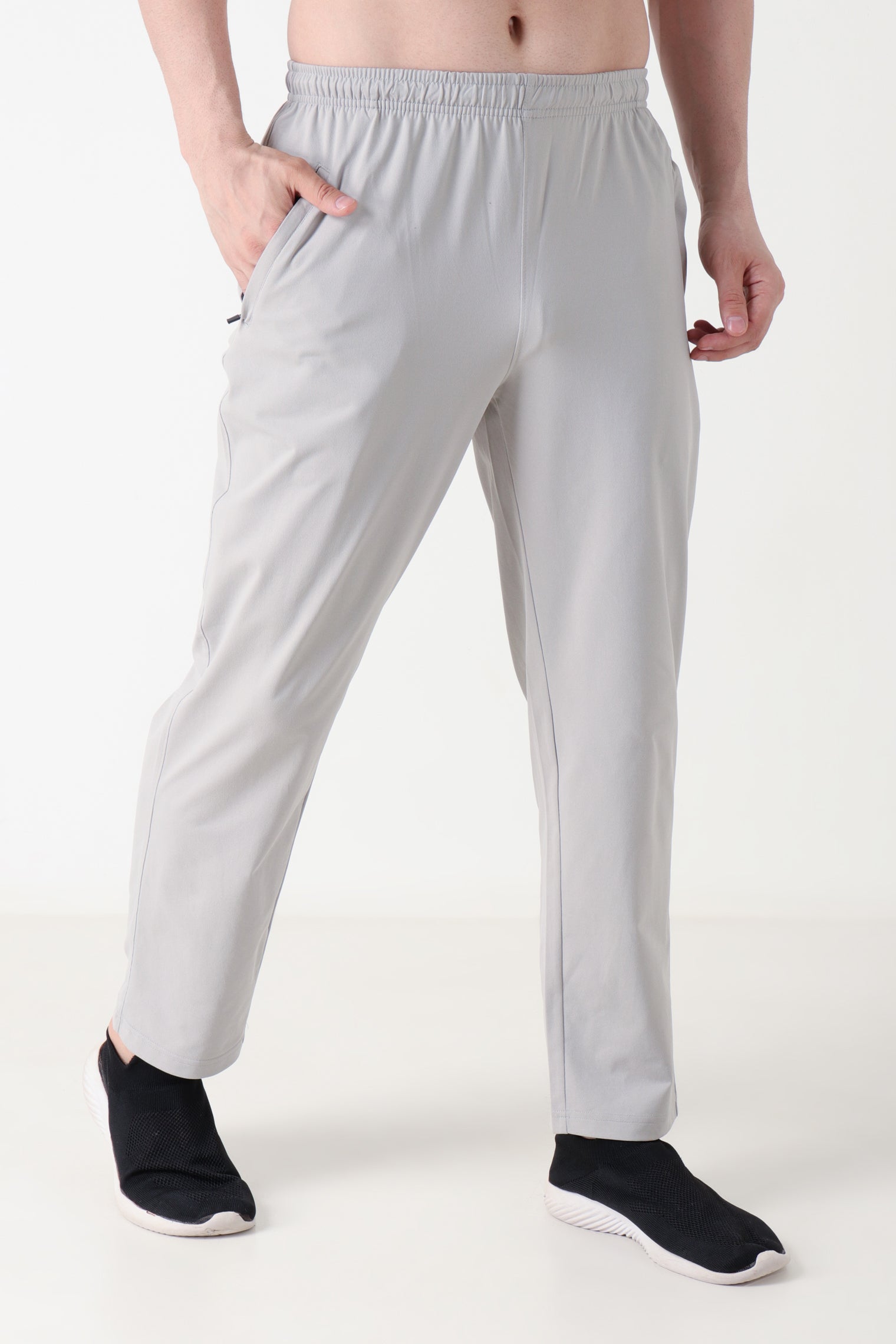 GROW Relaxed Comfy Joggers Light Grey