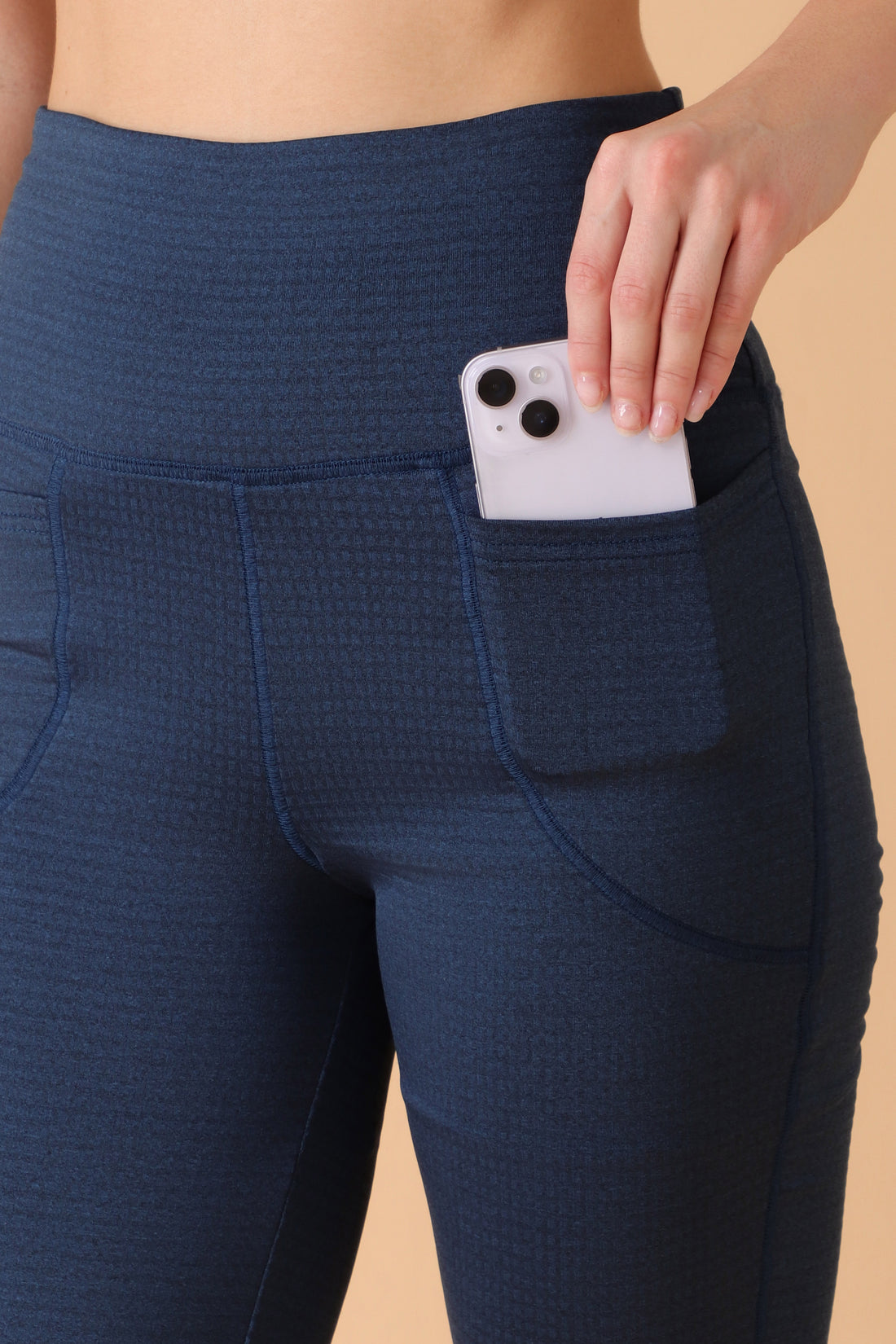 Jacquard Flare Leggings Teal