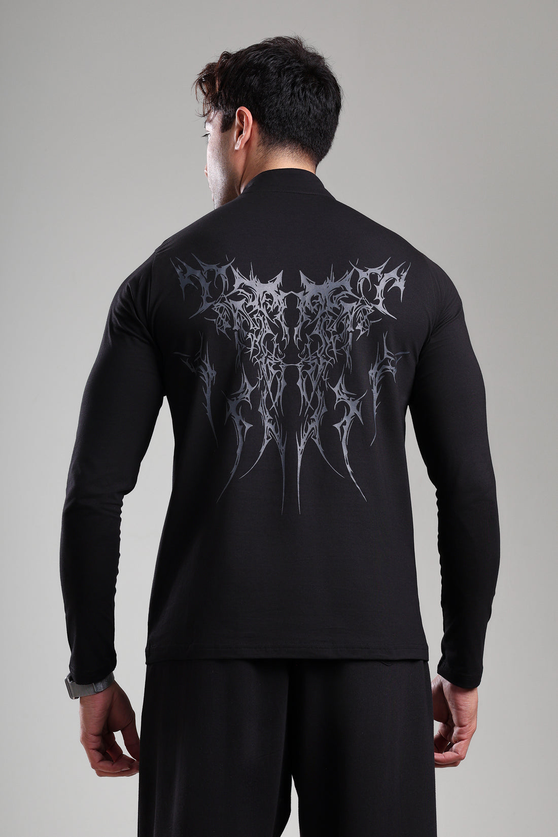 GROW ThunderFlex Zip Tshirt Black