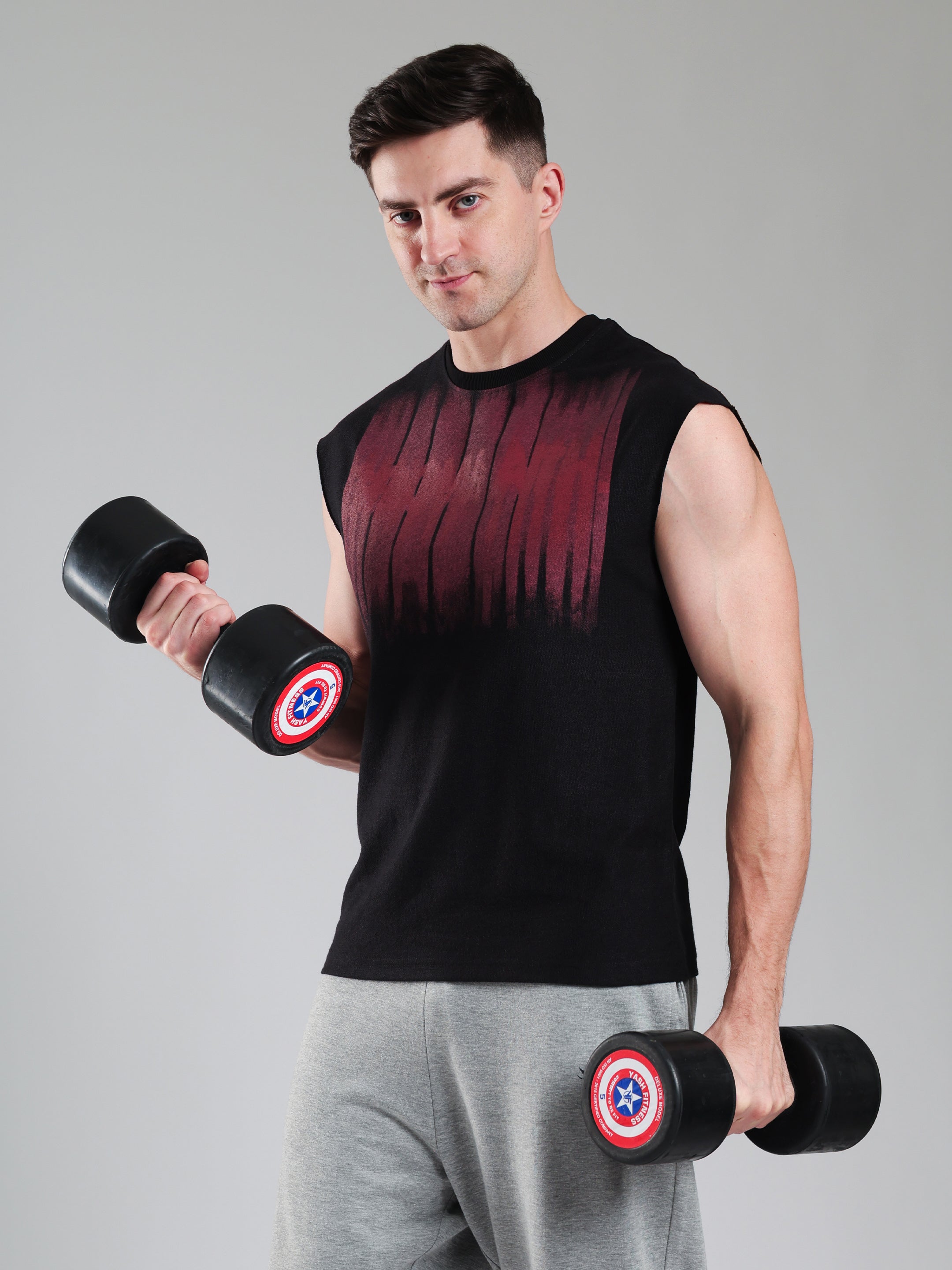 Grow ShadowDrip Capsleeves Tee Black maroon