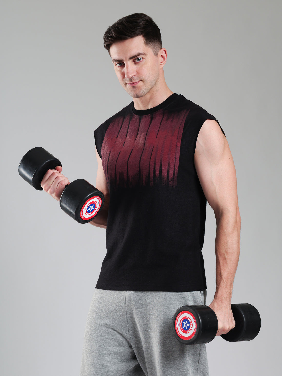 Grow ShadowDrip Capsleeves Tee Black maroon
