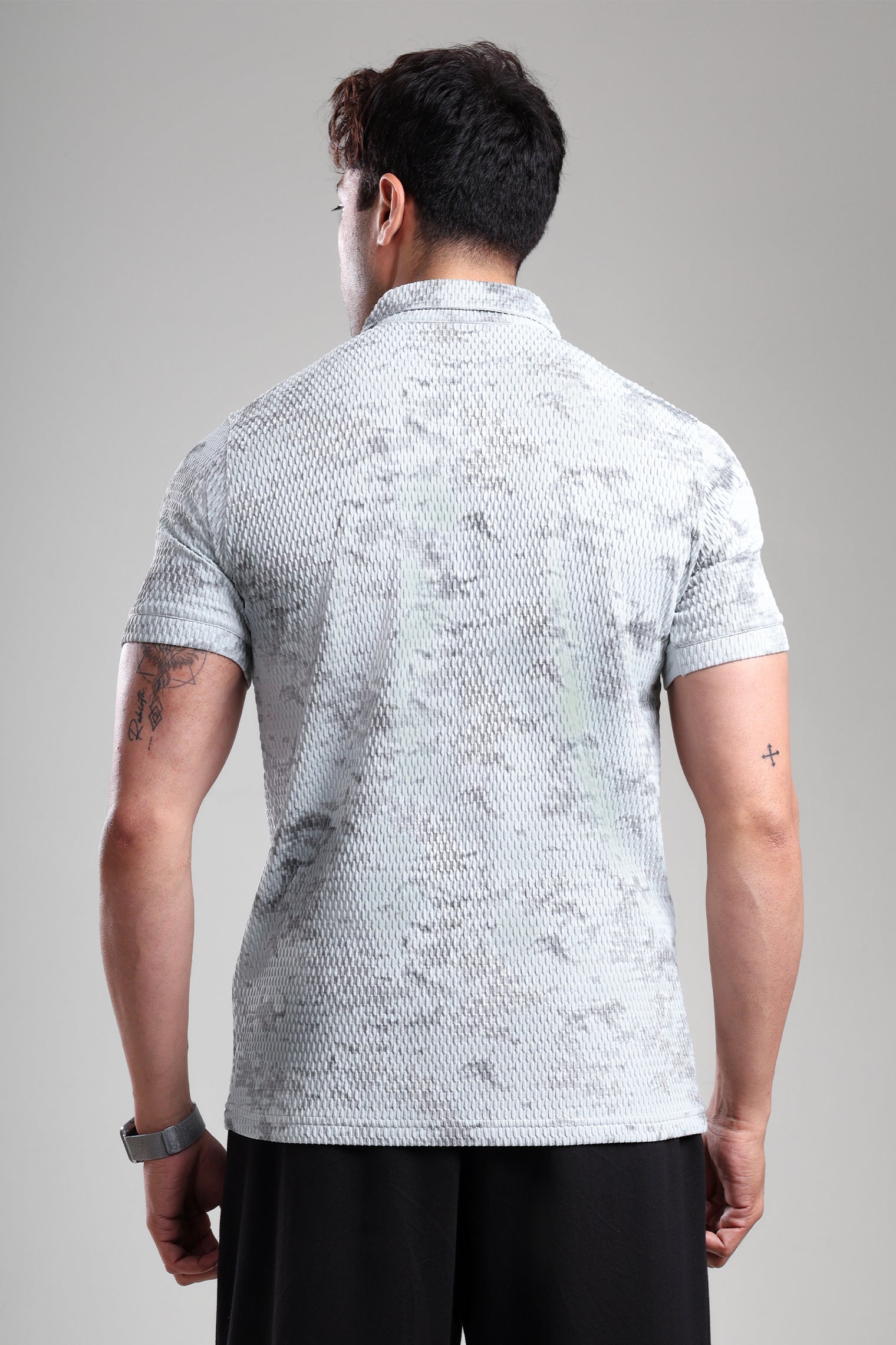 GROW Textured Polo Tee Mint